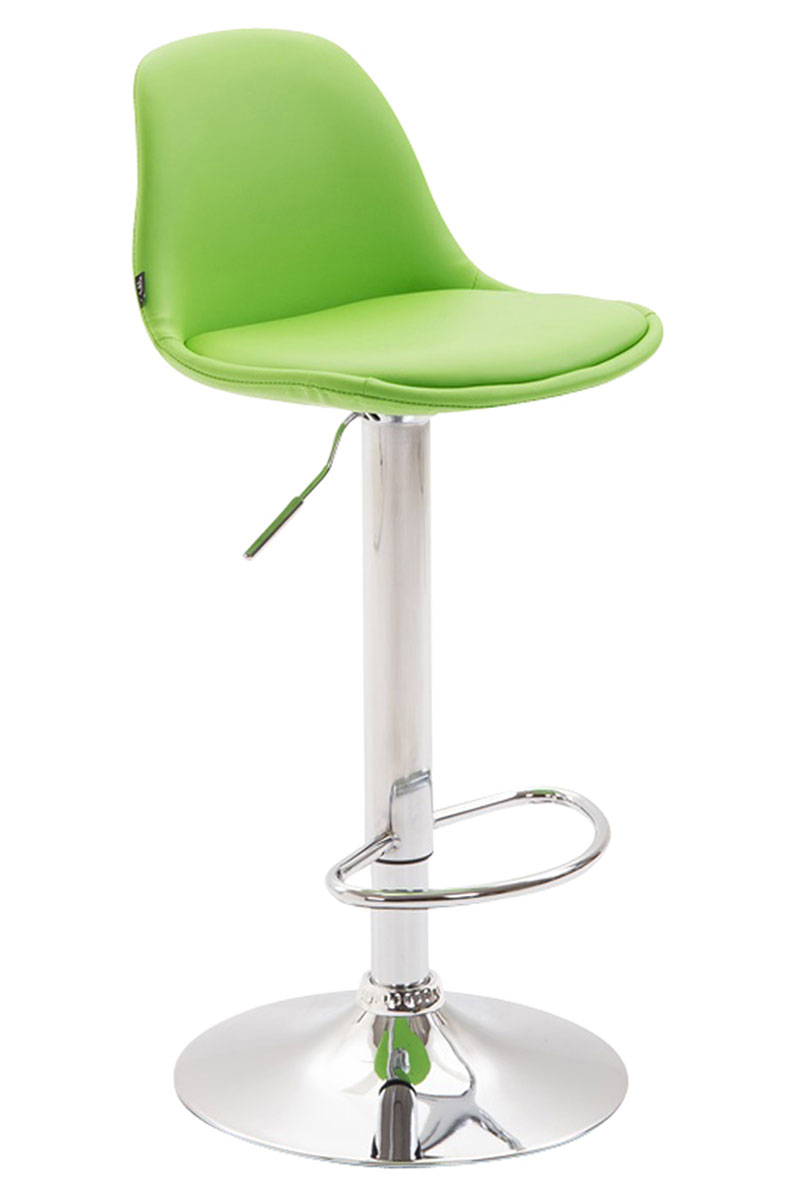 Tabouret de bar  Kiel assise et dossier rembourrés similicuir