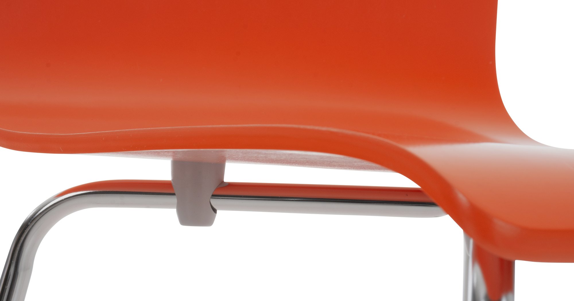 Set 2 Chaises Pepe en bois Orange