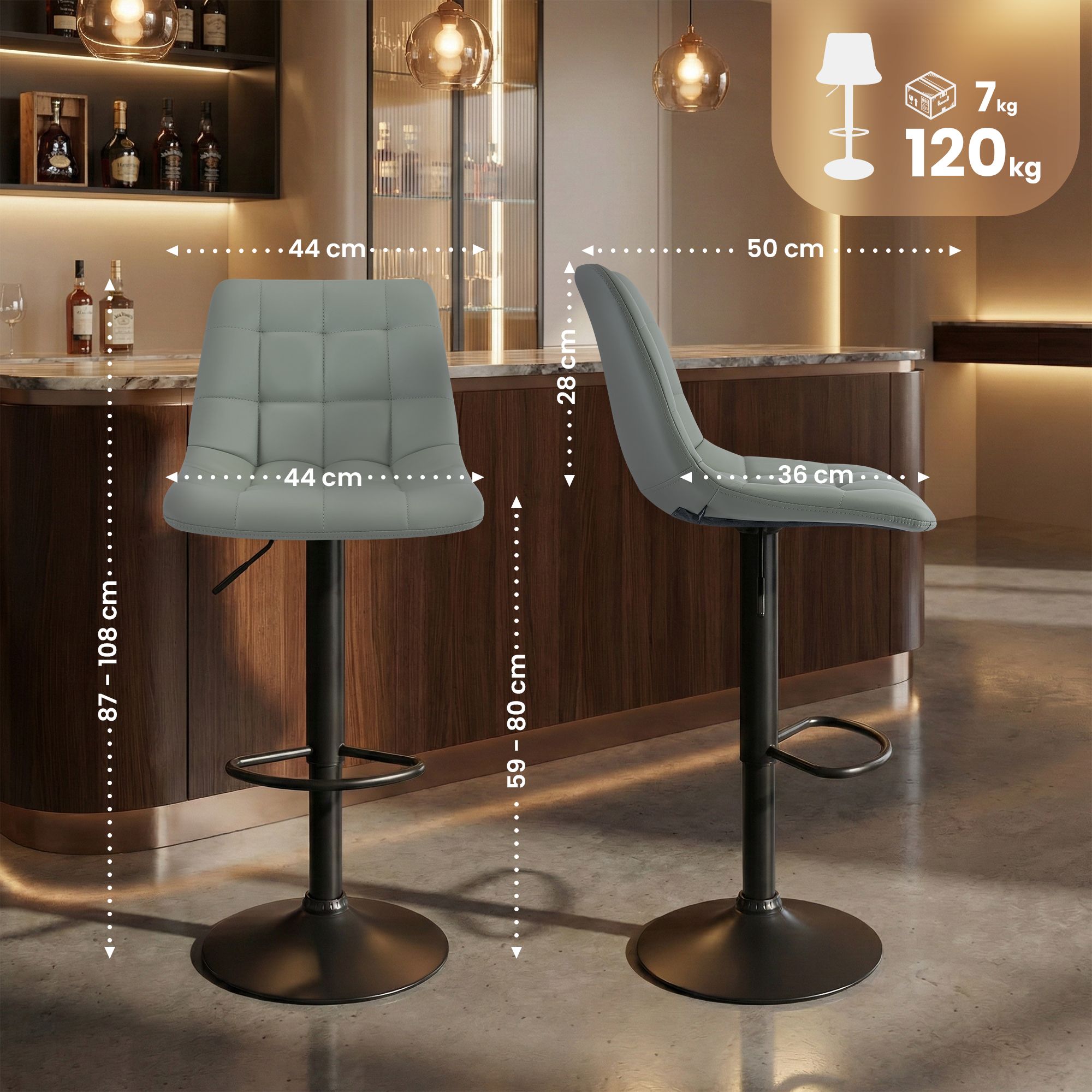 Tabouret de bar Mapun