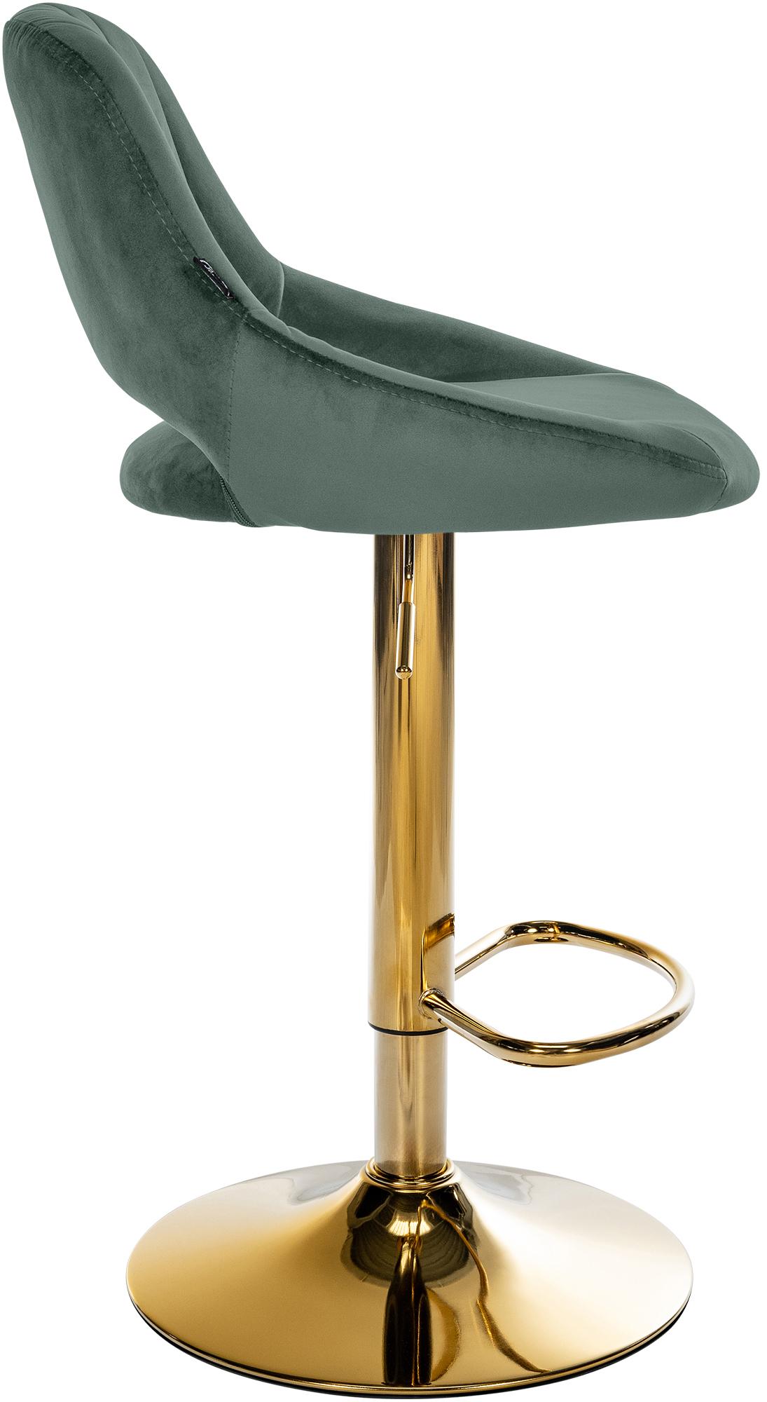 Tabouret de bar Milet en velours