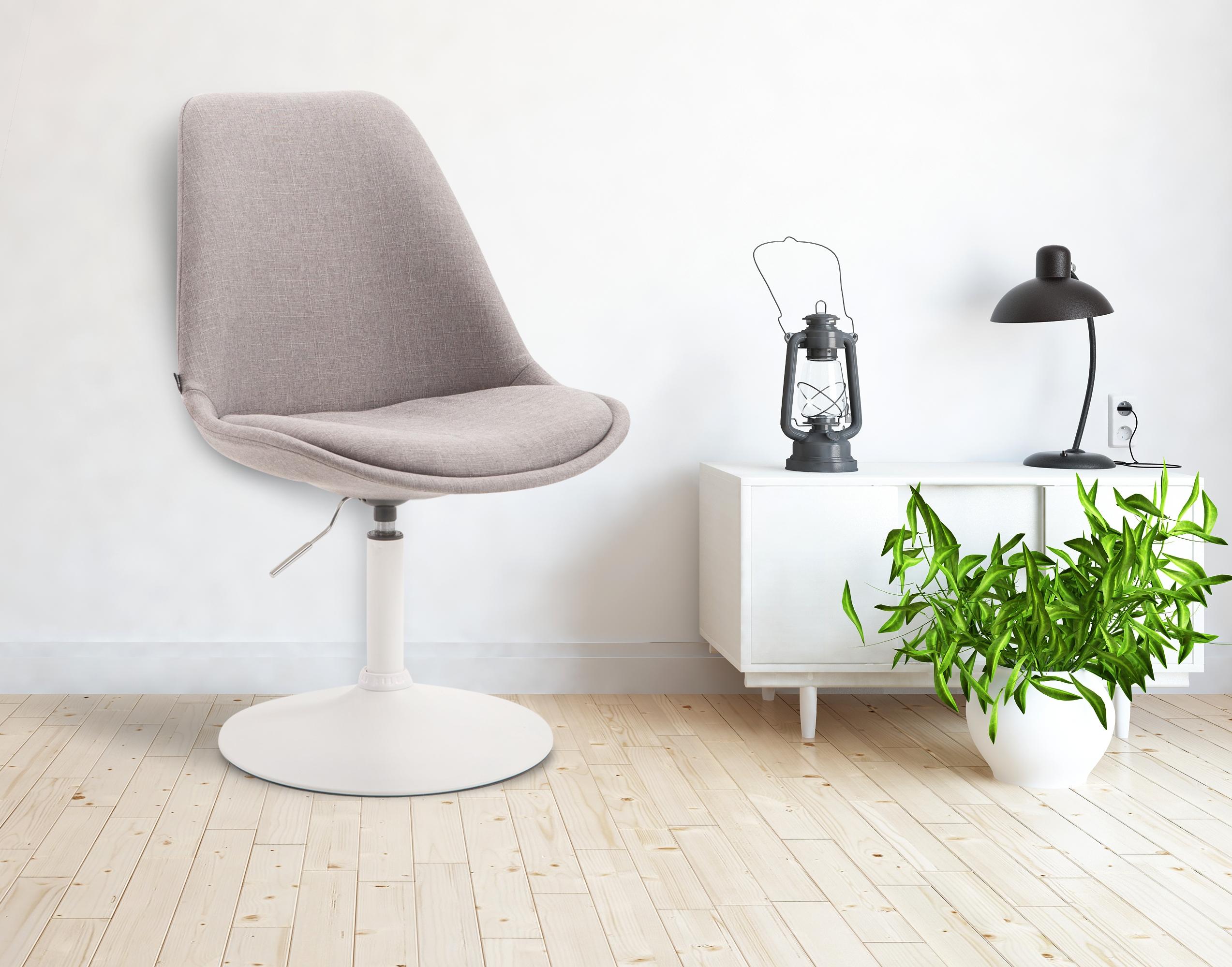 Chaise de salle à manger Maverick tissu avec pied trompette