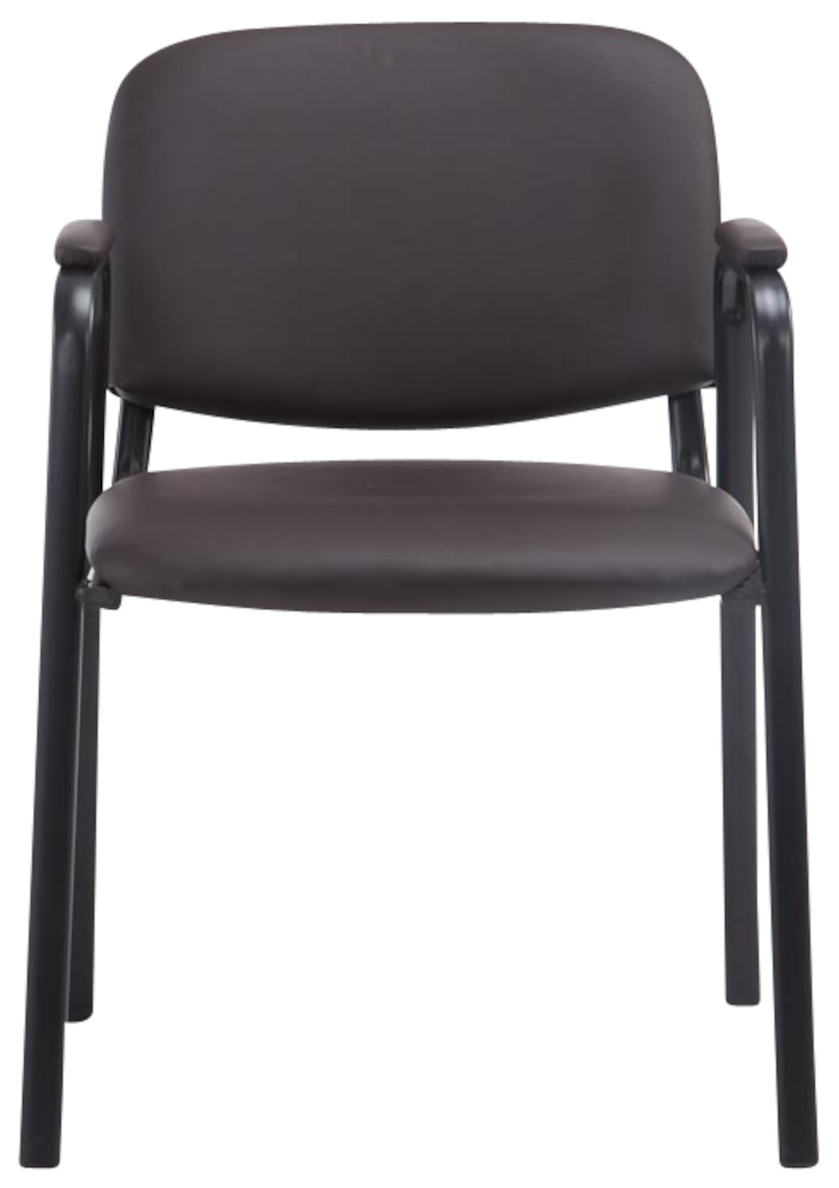 Lot de 4 chaises empilables Ken Pro en simili cuir