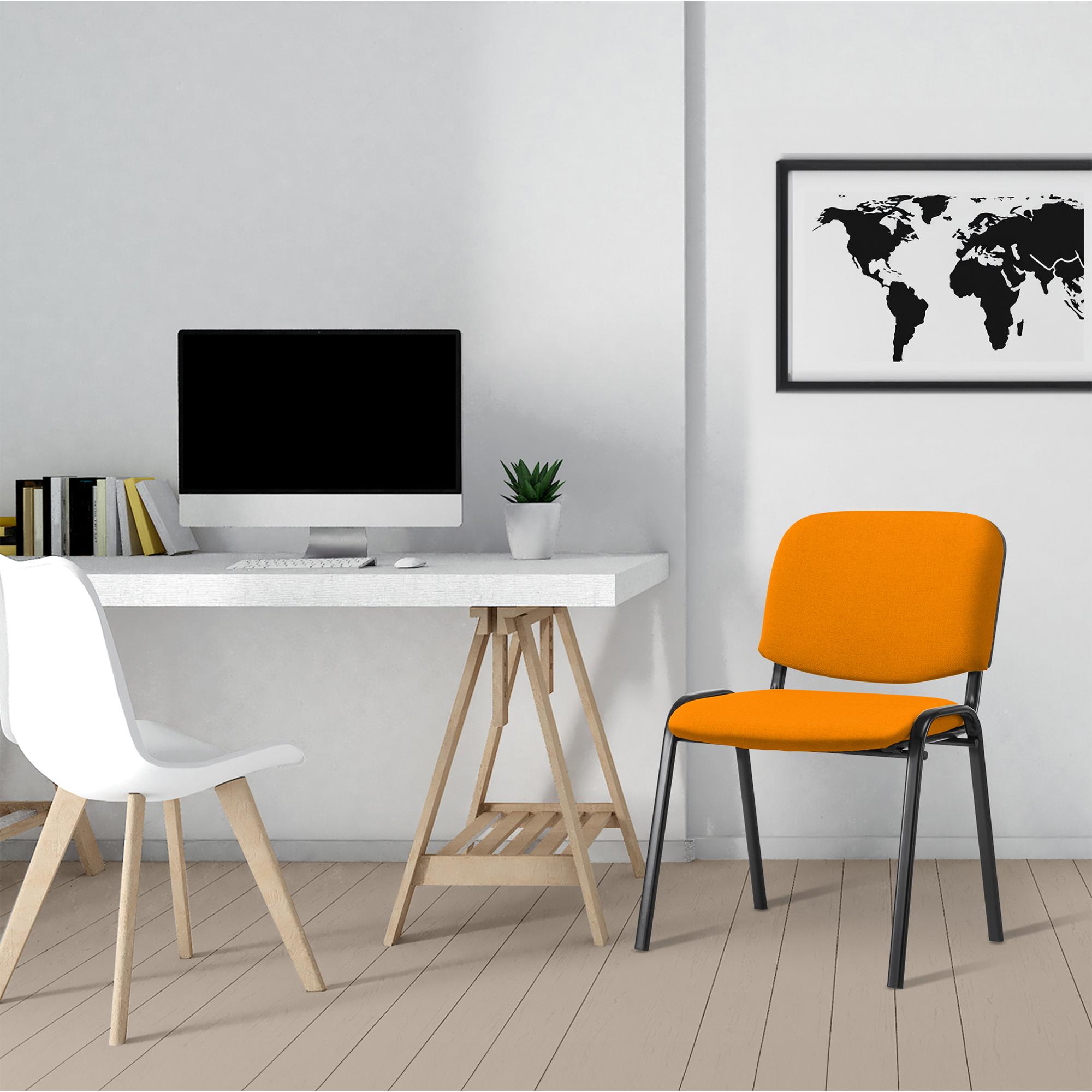 Chaise visiteur Ken tissu