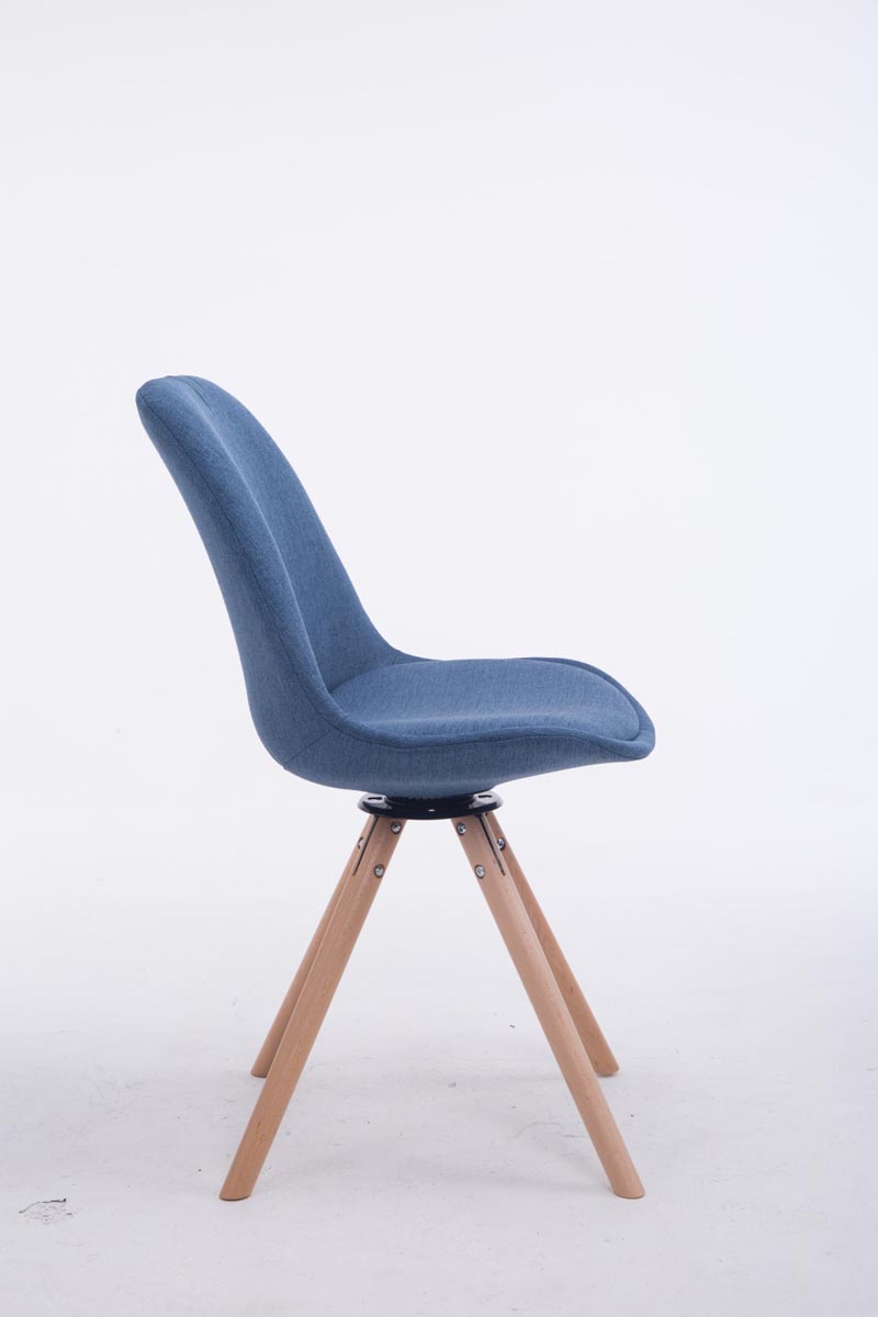 Chaise de salle à manger Troyes Pivotante Tissu Pieds Rond