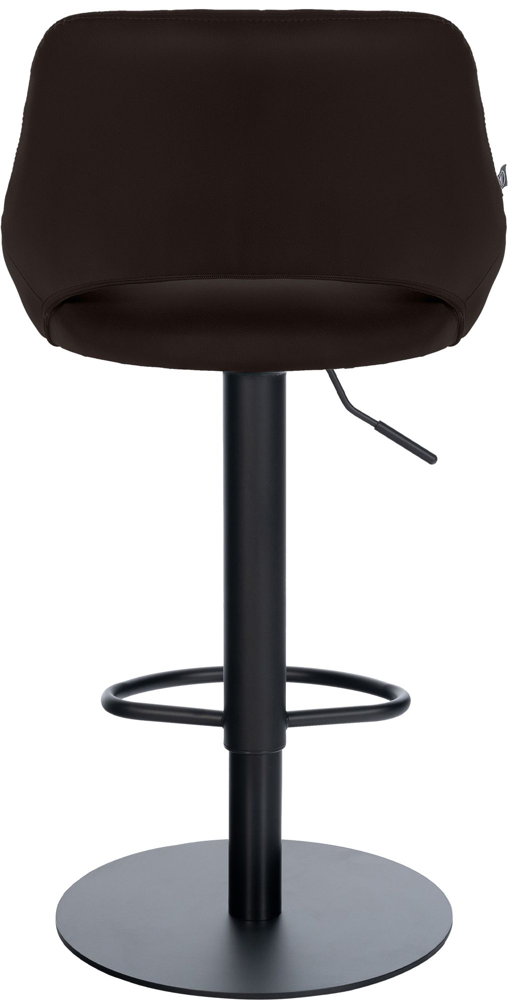 Lot de 2 tabourets de bar Milet noirs avec bases extra lourdes
