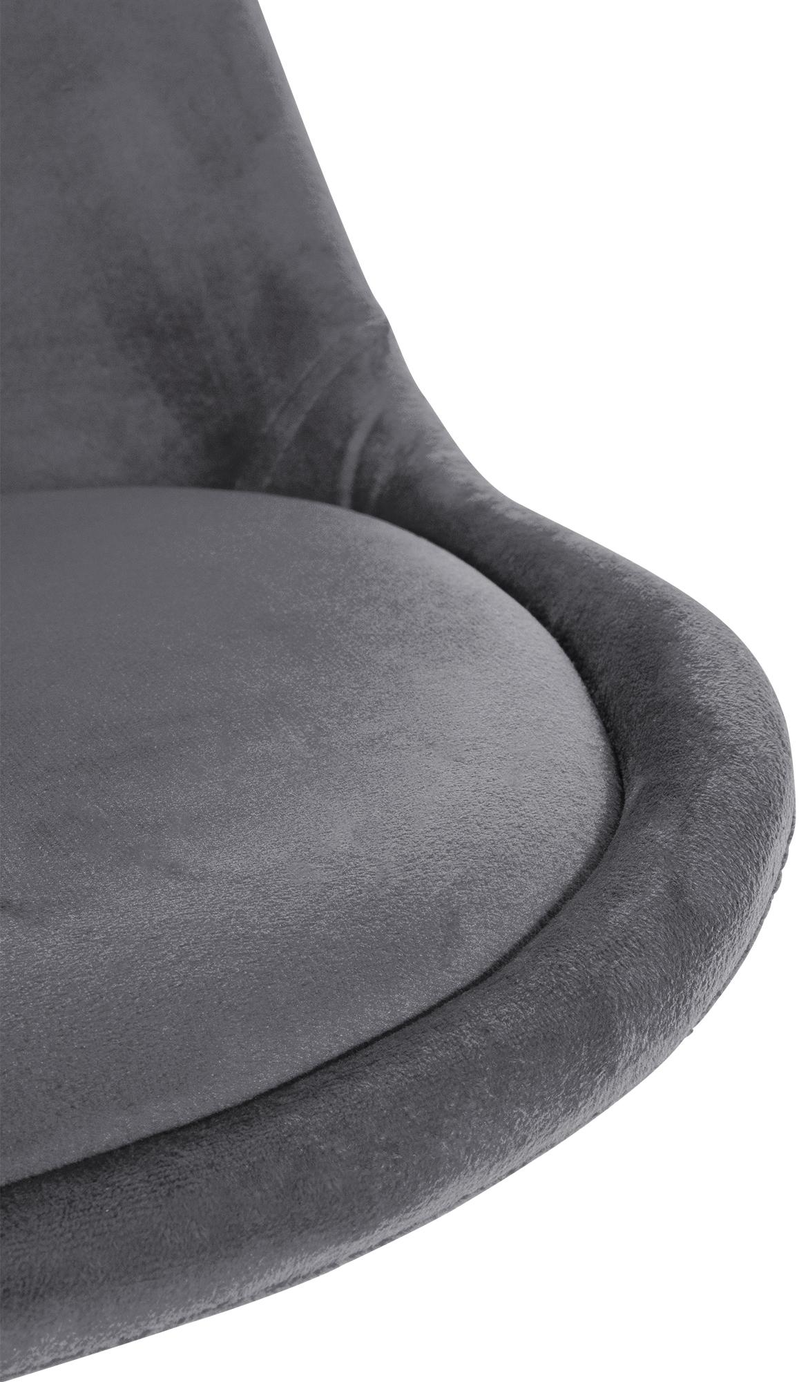 Chaise de salle à manger Sofia en velours avec Pieds en bois