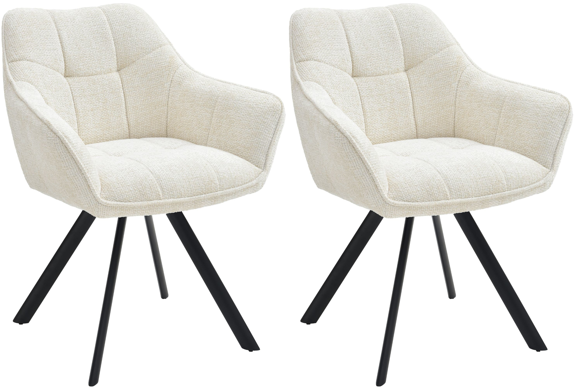 Lot de 2 chaises de salle à manger Scott