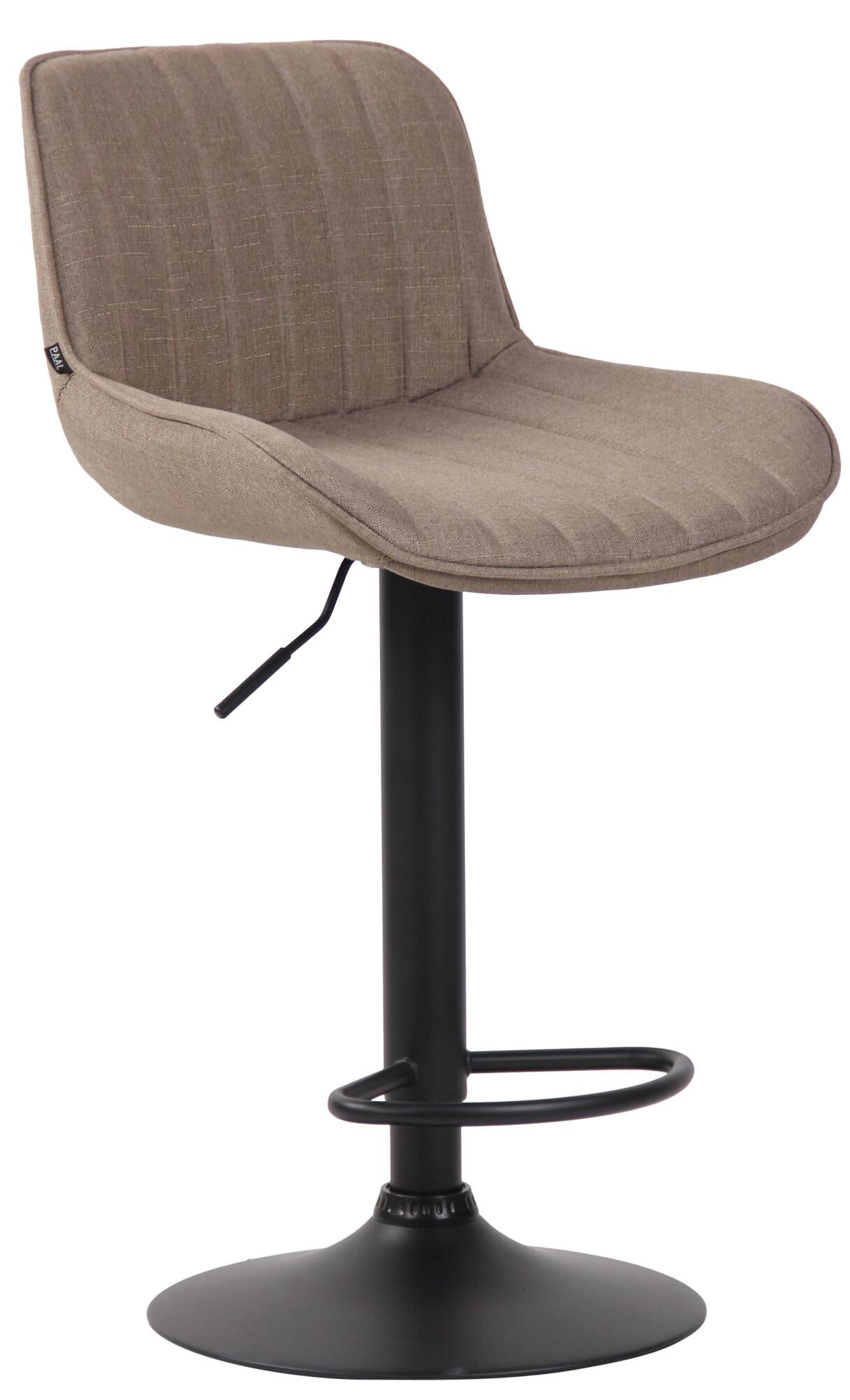 Lot de 2 Tabourets de bar Lentini en Tissu Pied trompette en Métal