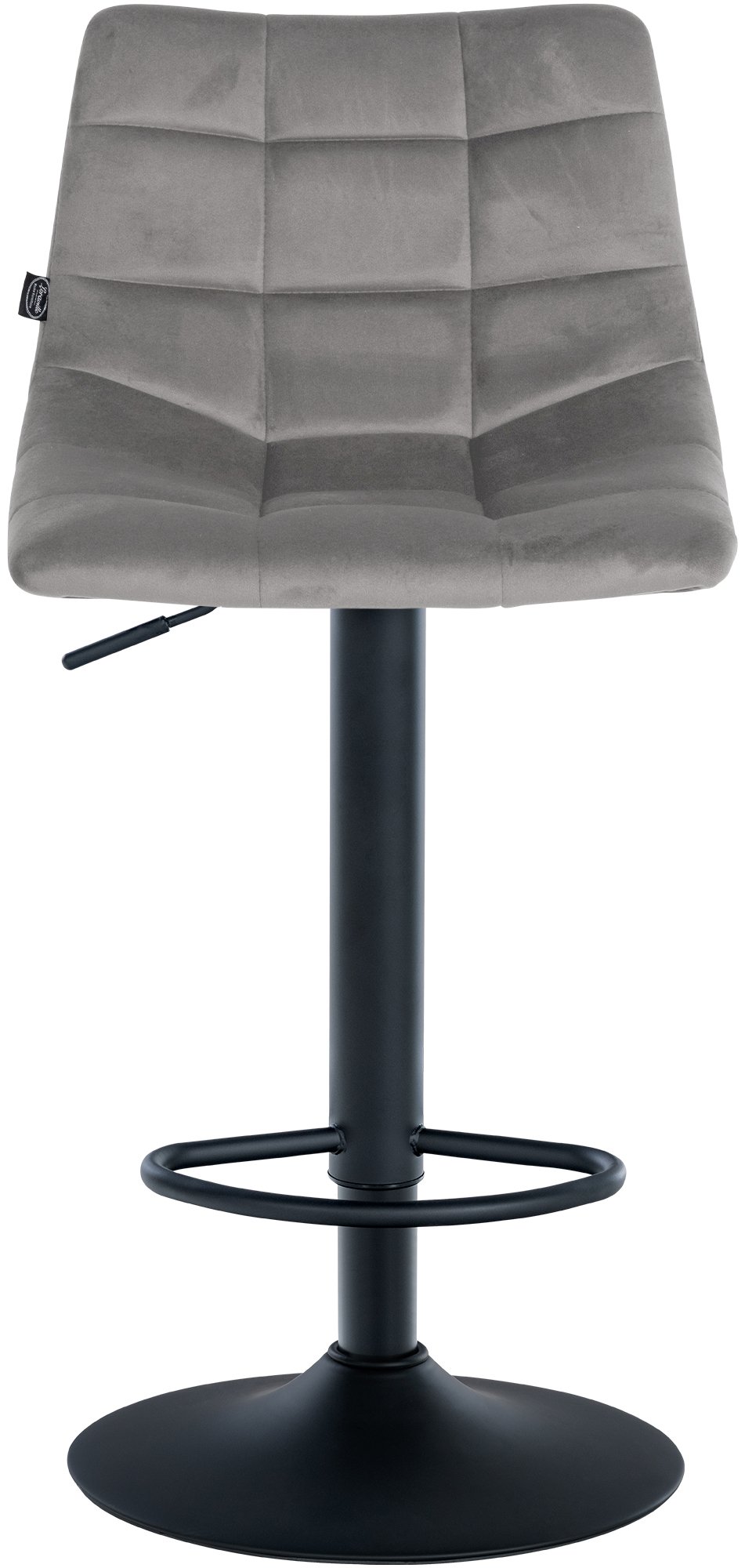 Lot de 2 tabourets de bar Jerry velours