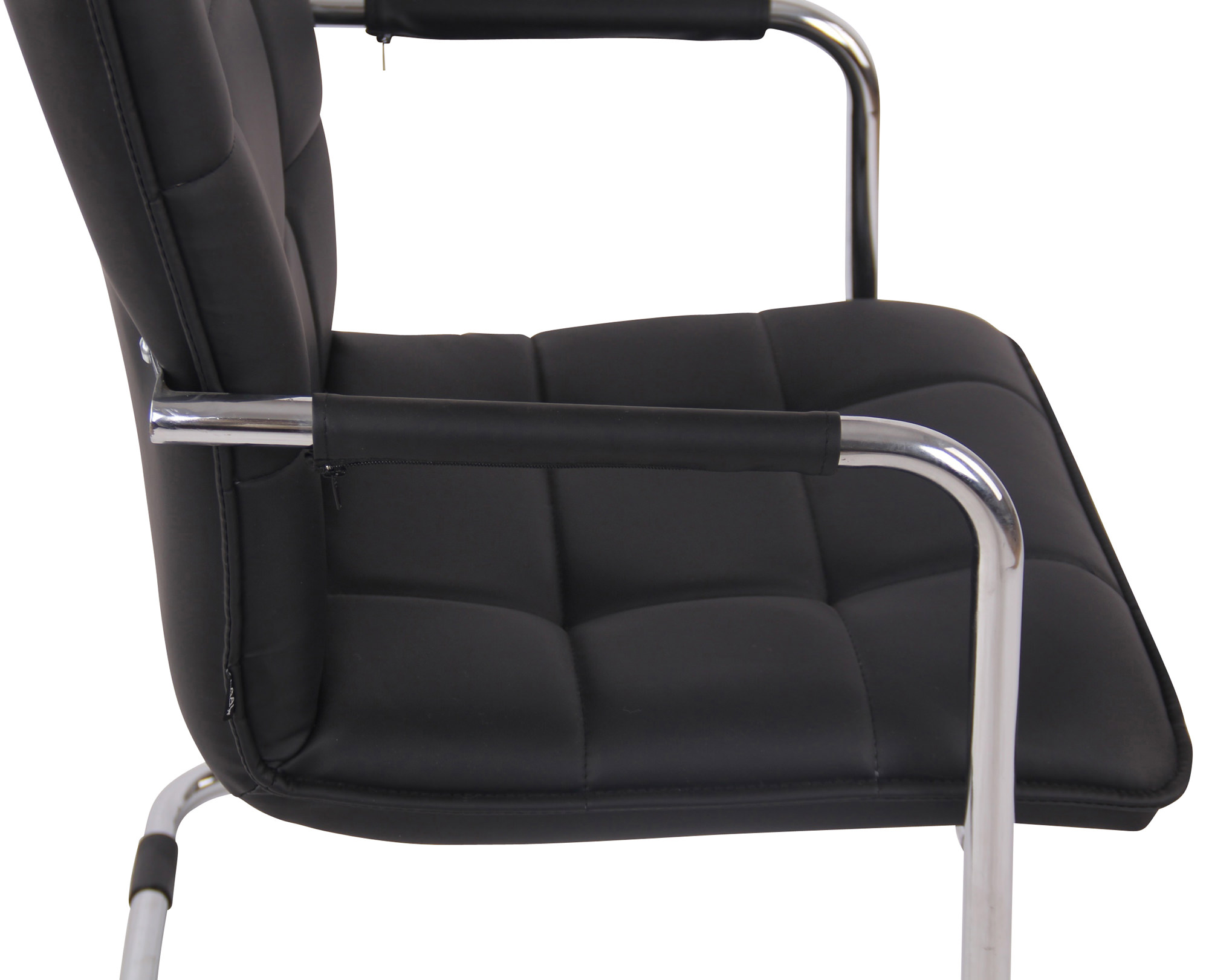 Chaise Cantilever Gandia en similicuir
