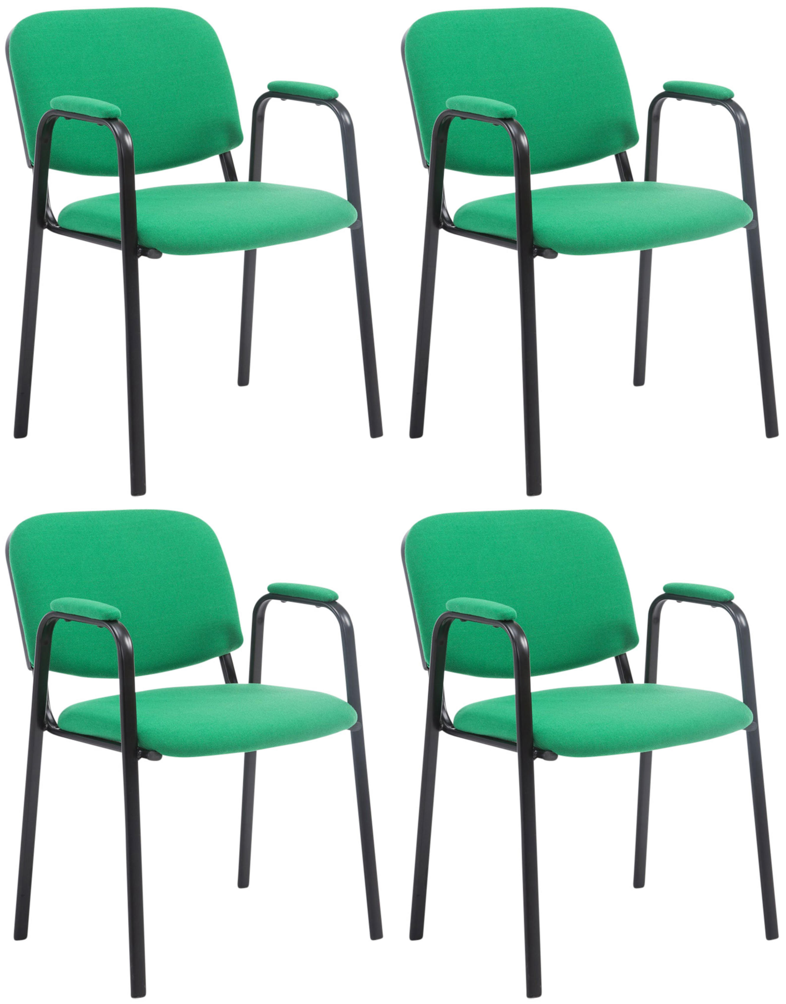 Lot de 4 Chaises Empilables Ken Pro en Tissu