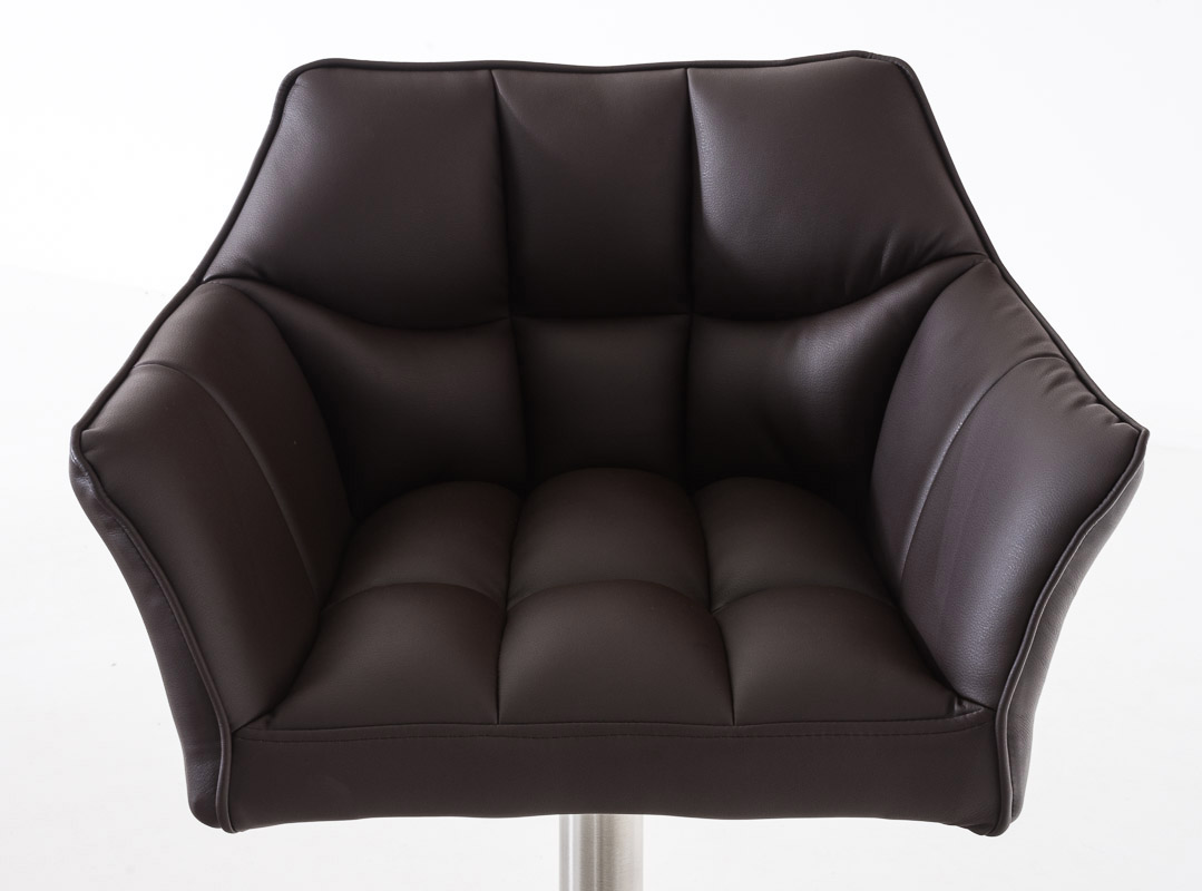Lot de 2 tabourets de bar Damaso en similicuir
