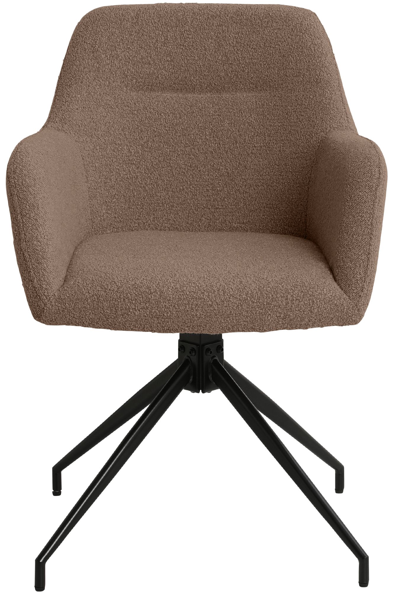 Lot de 2 Chaises de Salle à Manger Merlinda en Tissu Bouclette