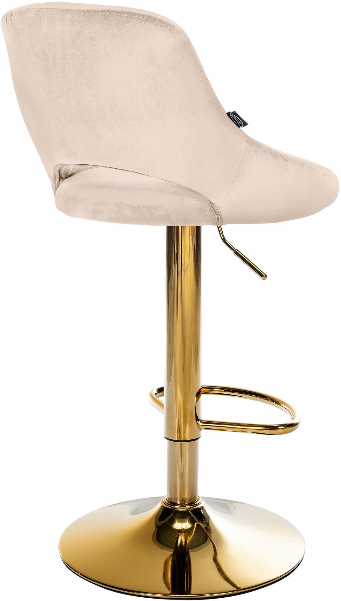Tabouret de bar Milet en velours