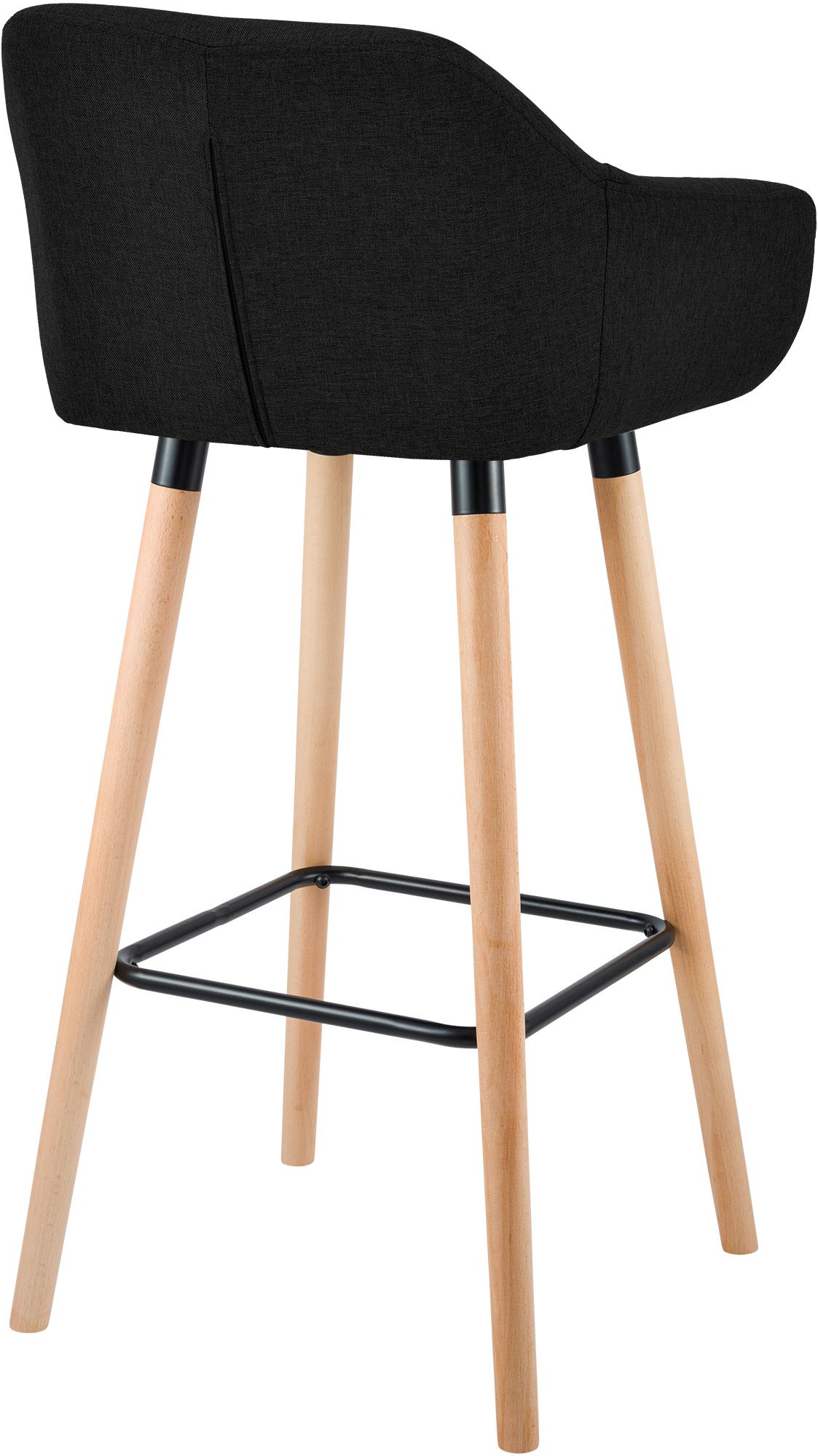 Lot de 2 tabourets de bar Grant en tissu