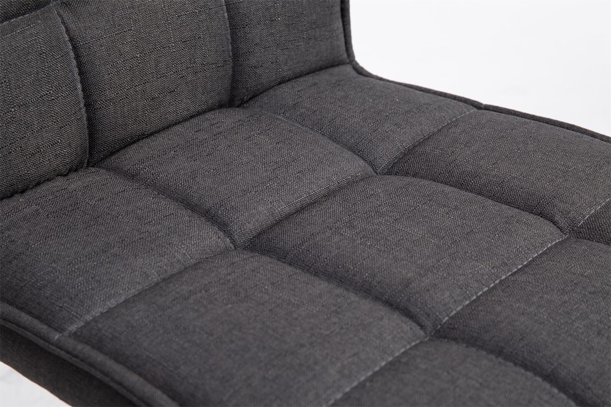 Chaise de salle à manger Peking V2 tissu avec pied trompette