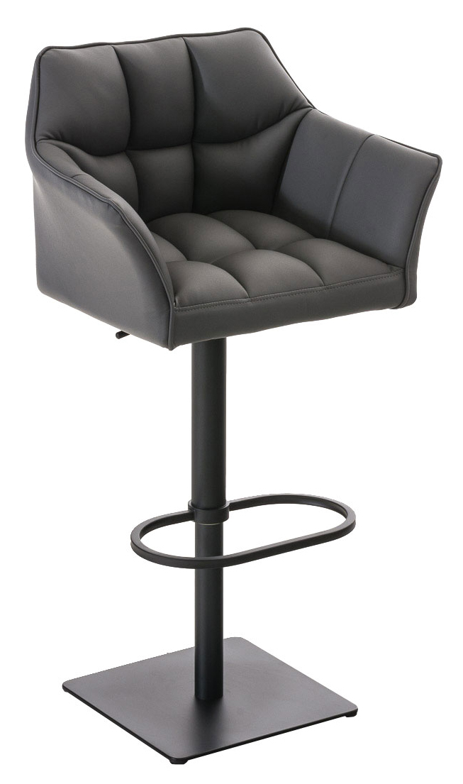 Lot de 2 tabourets de bar Damaso en similicuir