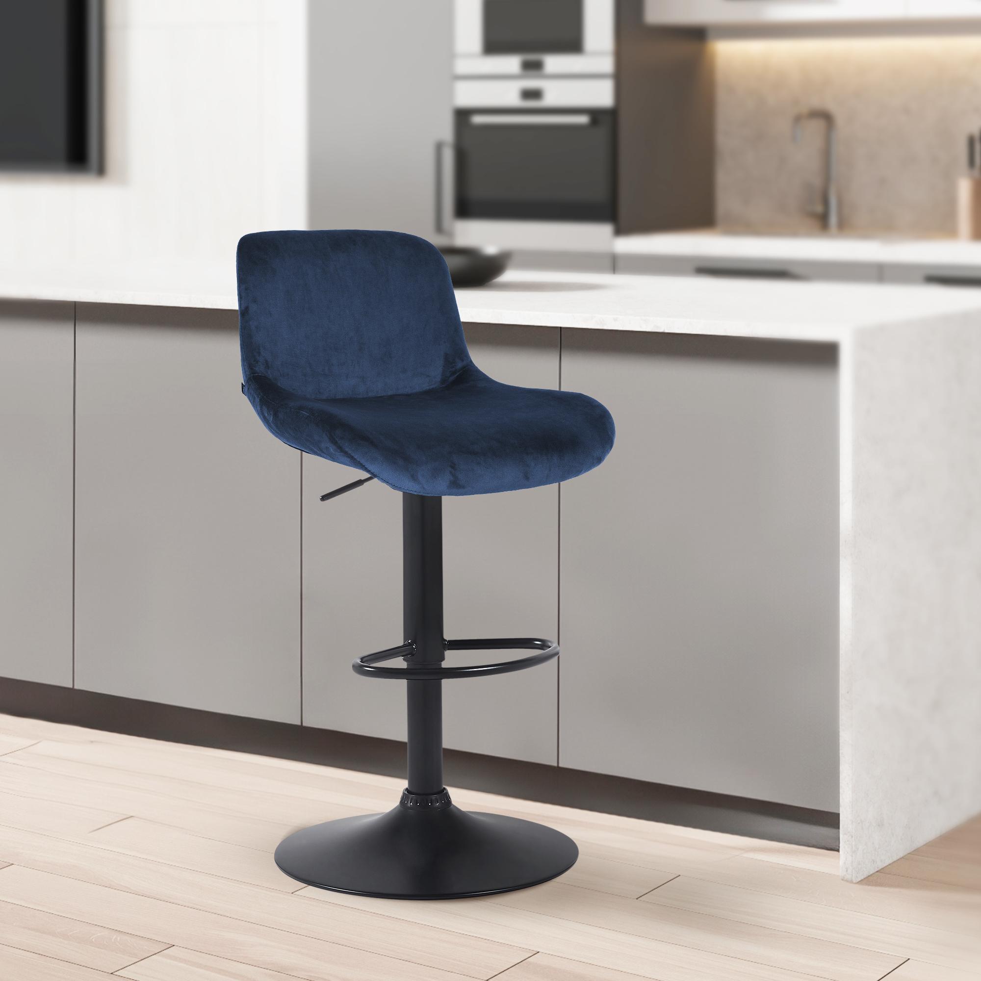 Lot de 2 tabourets de bar Solon noir