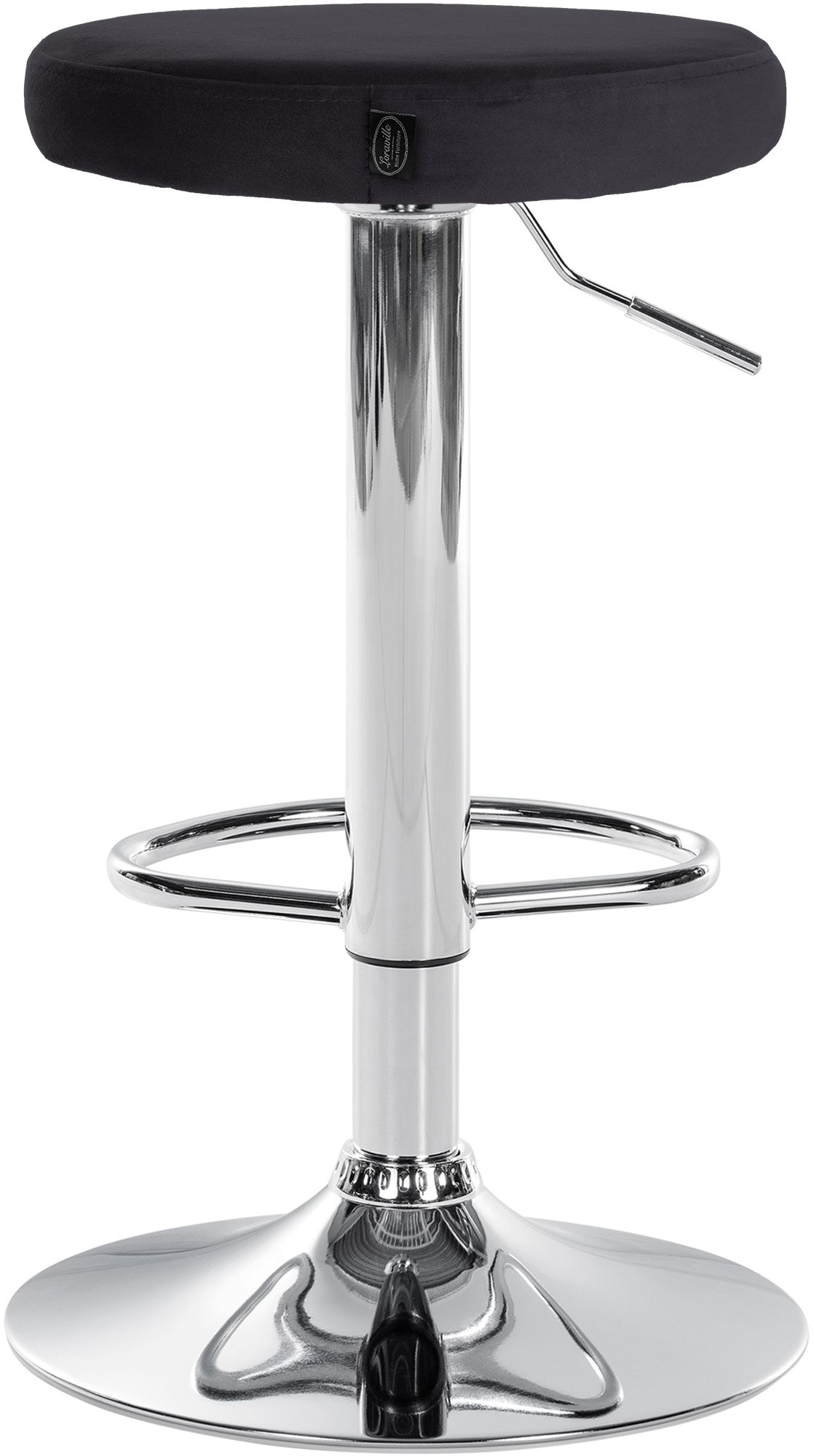 Lot de 2 tabourets de bar Ponte velours