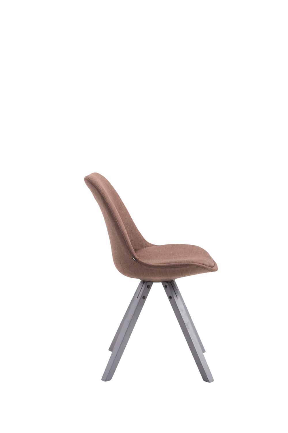 Chaise Toulouse tissu piétement en forme carrée