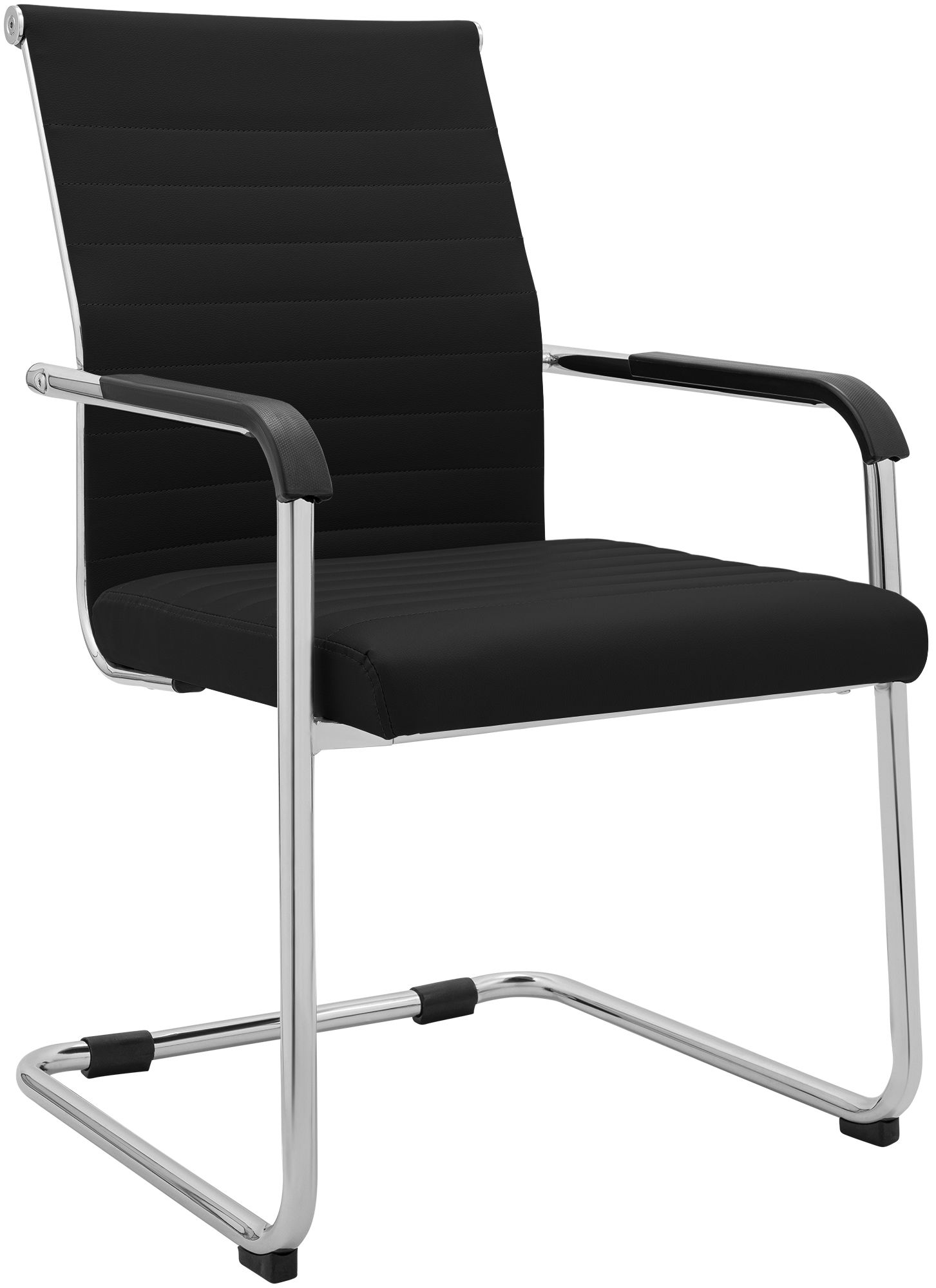 Chaise cantilever Hakon aspect cuir