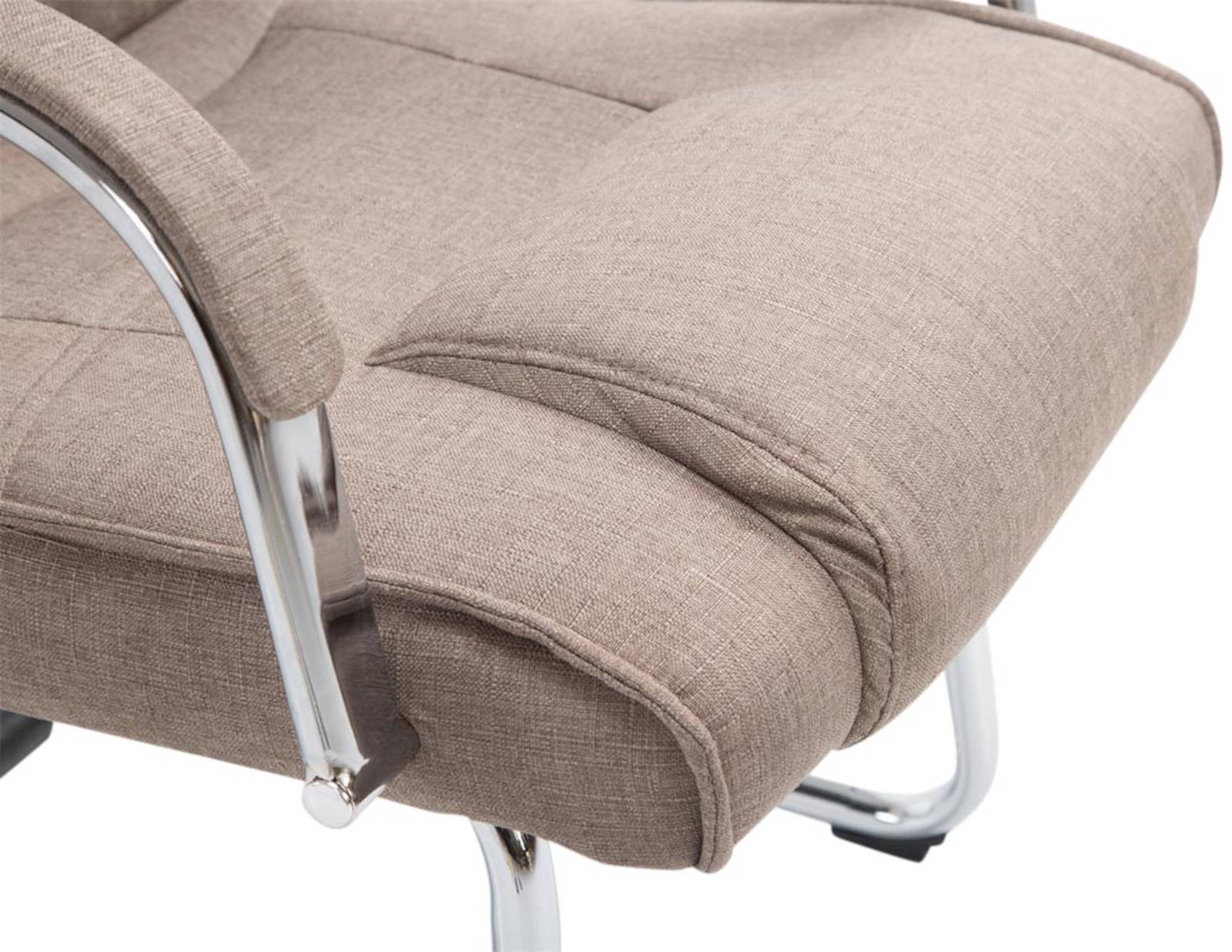 Lot de 2 Chaises Cantilever Attila en tissu avec accoudoirs