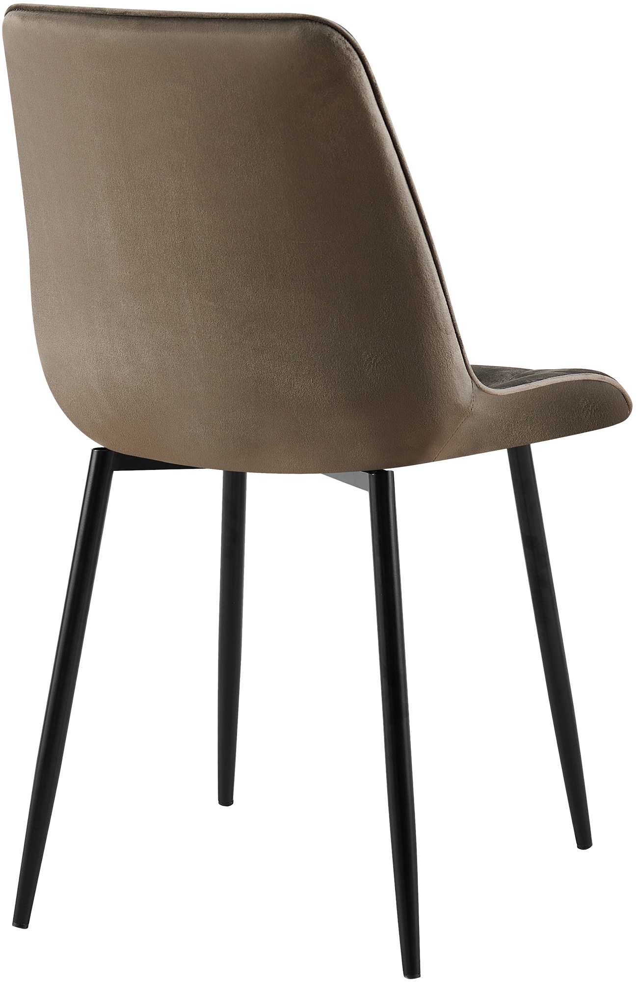 Chaise de salle à manger Gifford revêtement velours