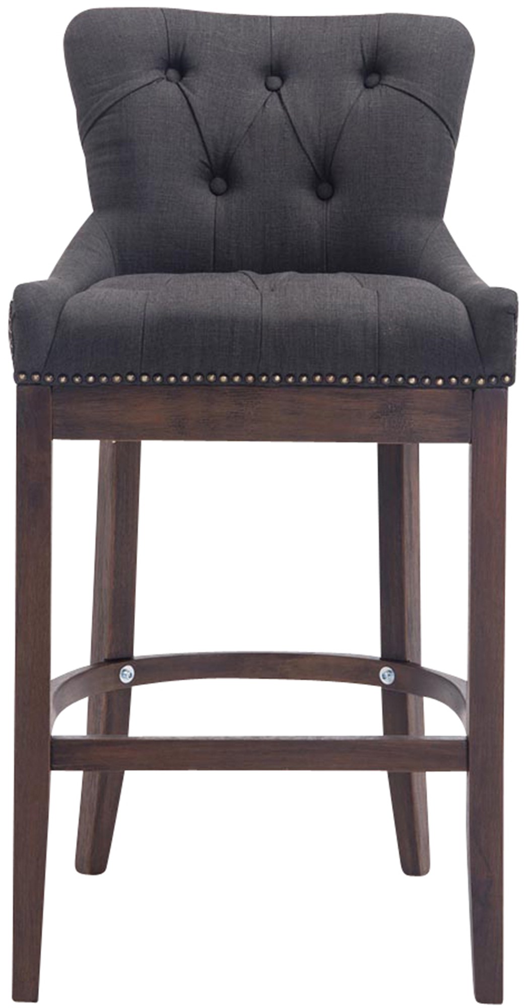 Tabouret de bar Lakewood tissu Piètement antique