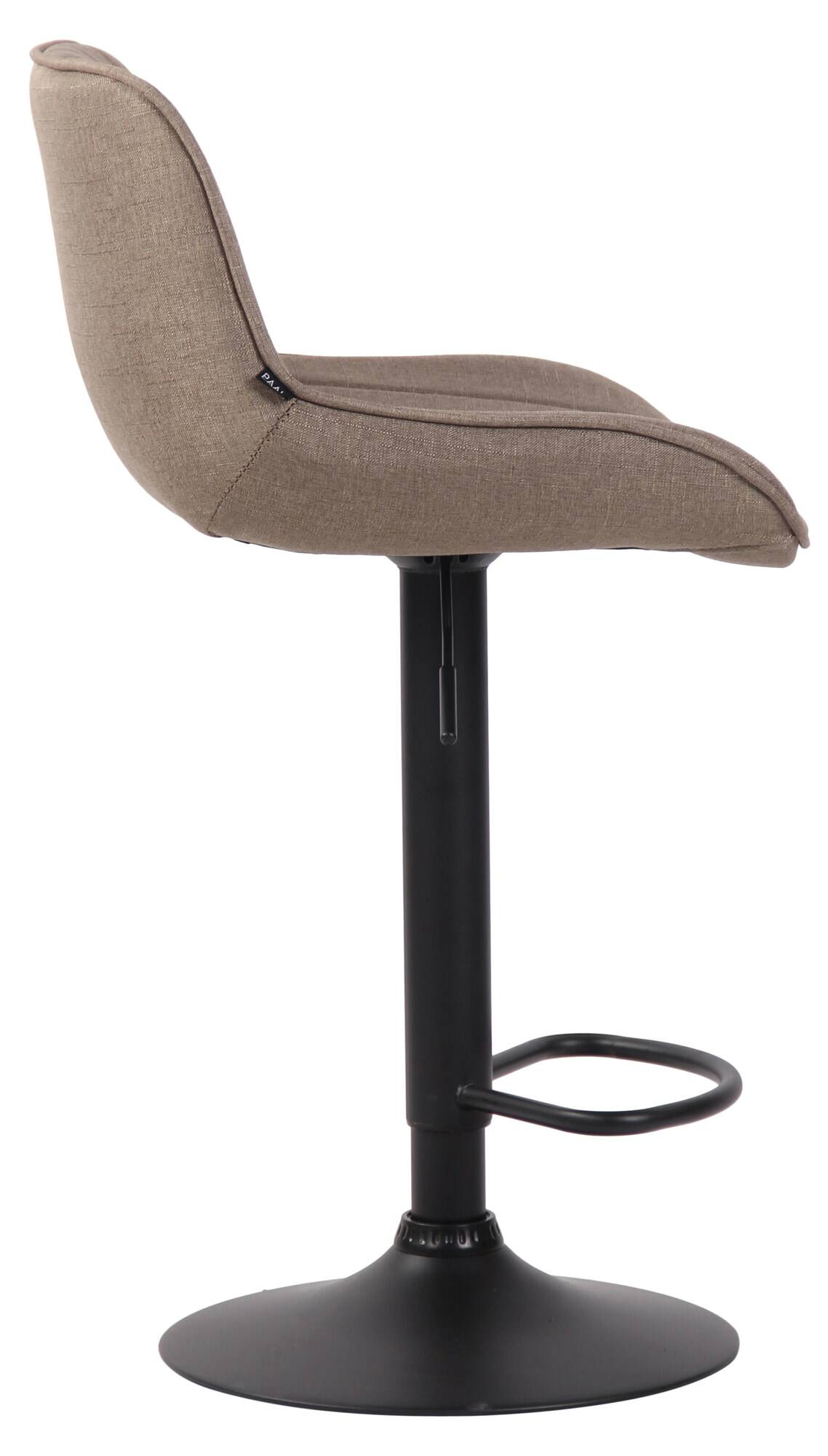 Lot de 2 Tabourets de bar Lentini en Tissu Pied trompette en Métal