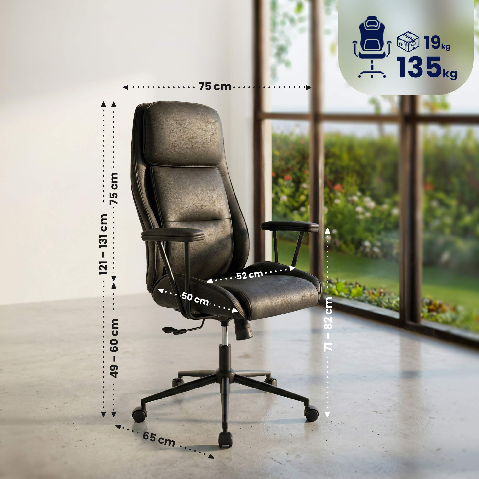 Chaise de bureau Siddar