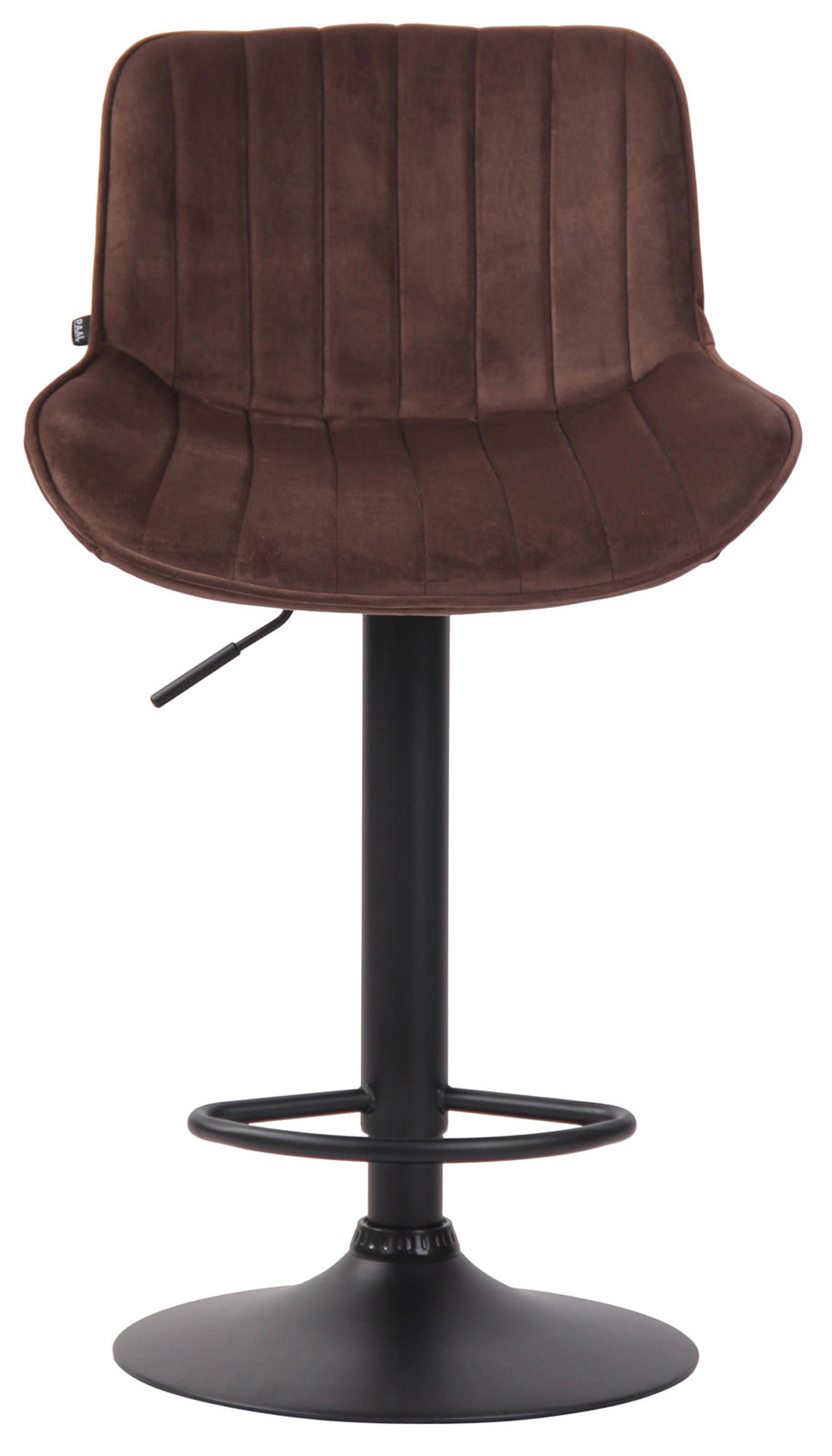 Lot de 2 Tabourets de bar Lentini en Velours Pied trompette en Métal