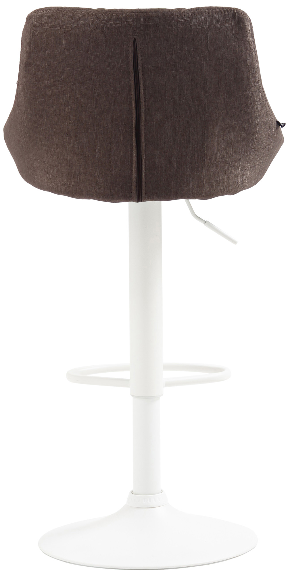 Tabouret de bar Lazio en Tissu Hauteur réglable siège pivotant