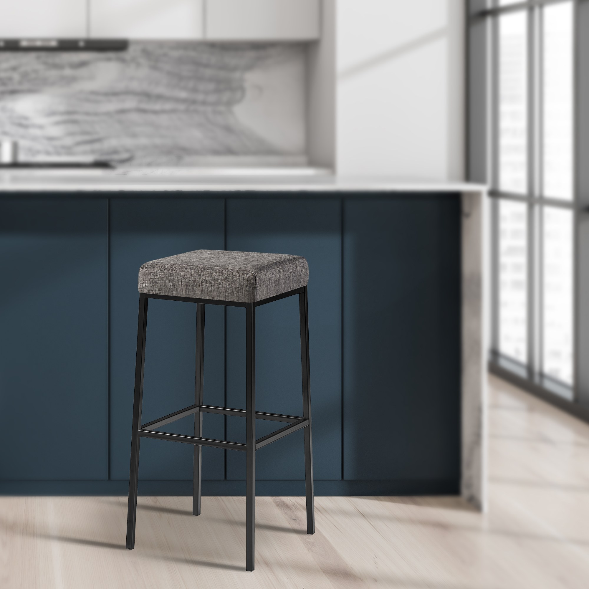 Tabouret de bar Montreal tissu