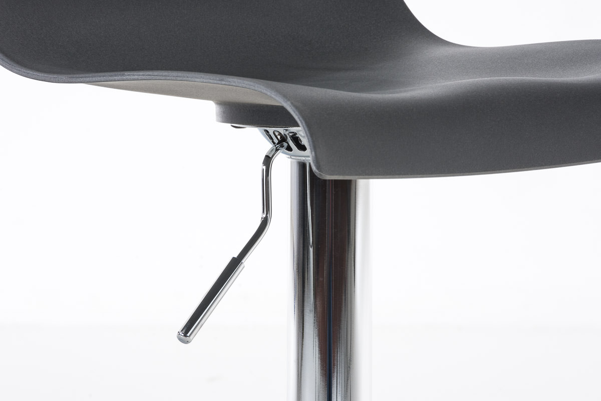 Lot de 2 tabouret de bar Hover Assise Plastique et Piètement Métal chromé