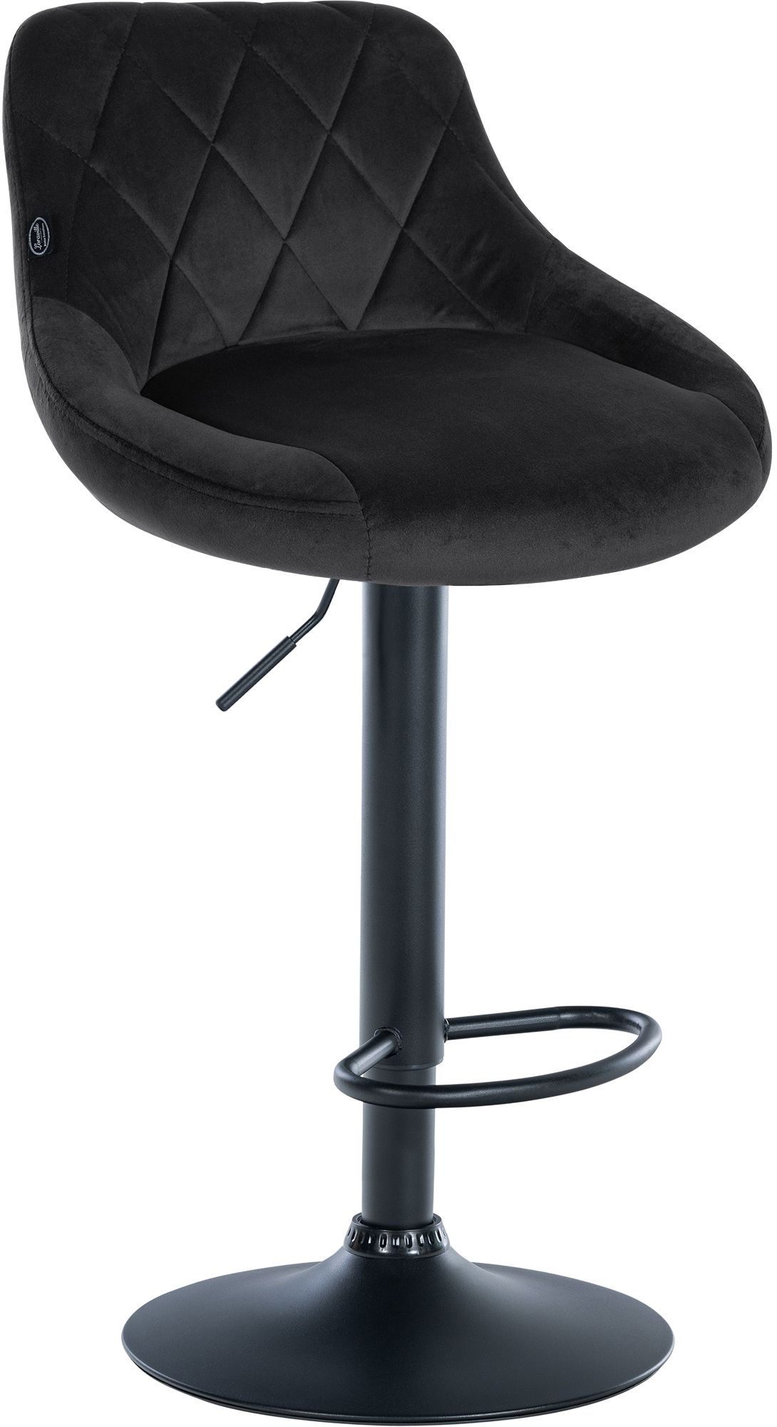 Lot de 2 tabourets de bar Lazio velours