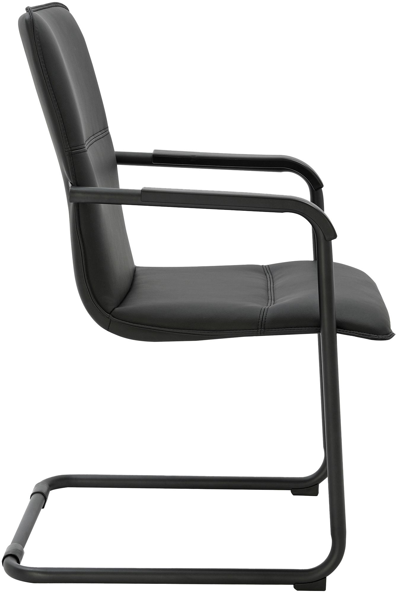 Lot de 2 chaises cantilever Seattle en similicuir