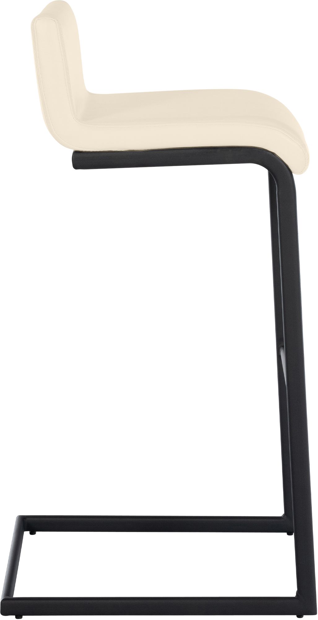 Lot de 2 Tabourets de Bar Newport, Piétement Métallique Noir