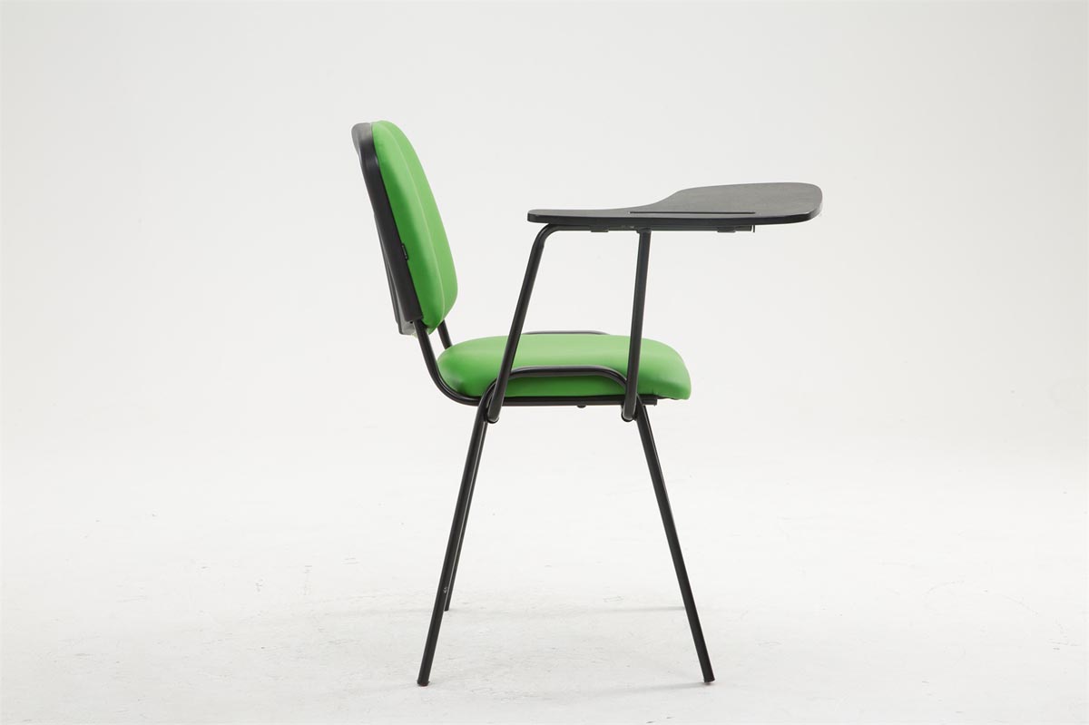 Chaise Ken en similicuir avec tablette rabattable