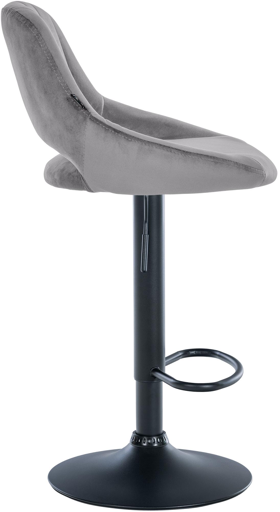 Lot de 2 tabourets de bar Milet en velours