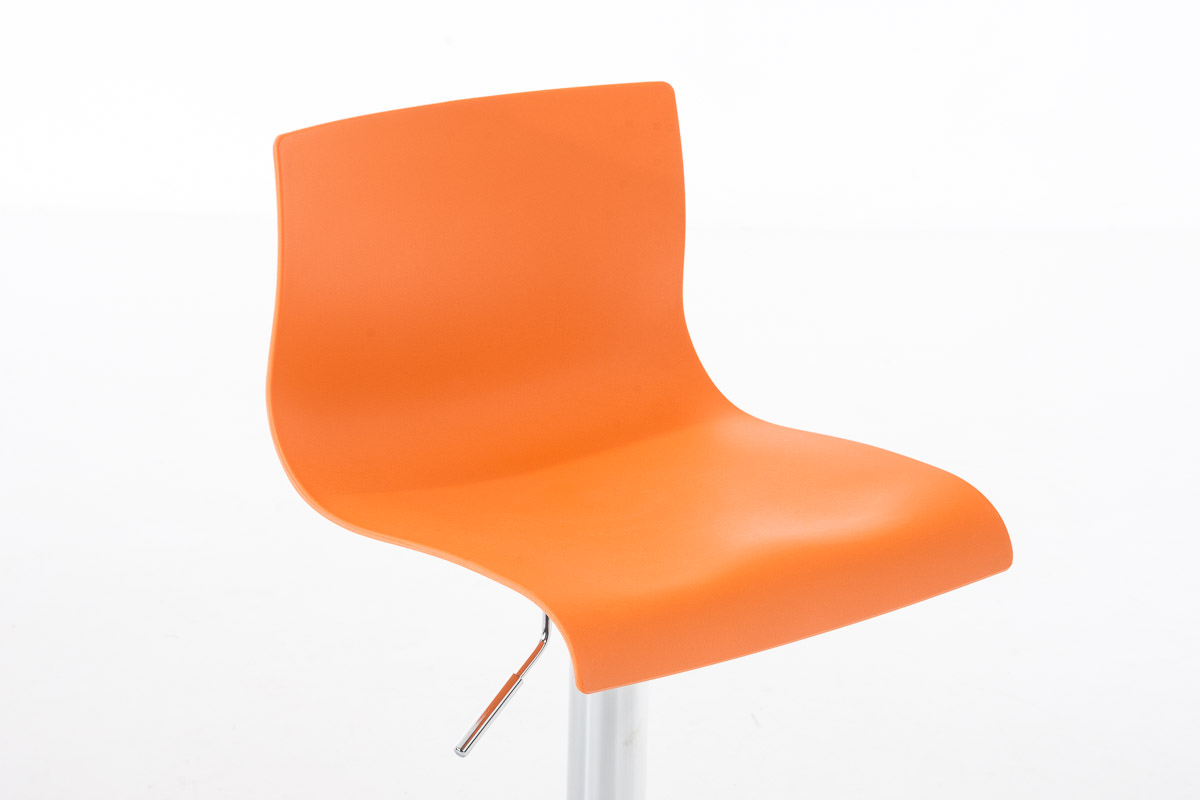 Lot de 2 tabouret de bar Hover Assise Plastique et Piètement Métal chromé