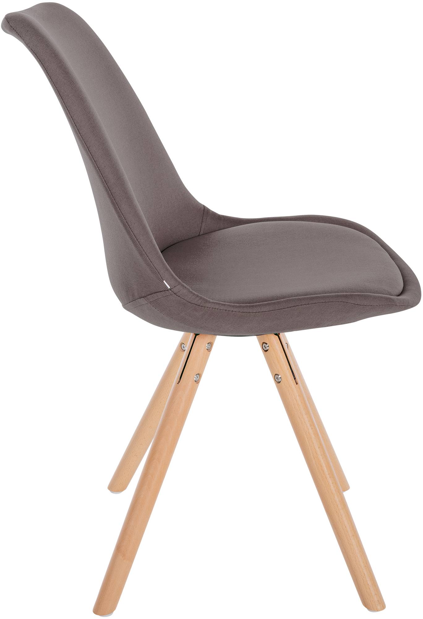 Chaise de salle à manger Sofia en Tissu avec Pieds en bois