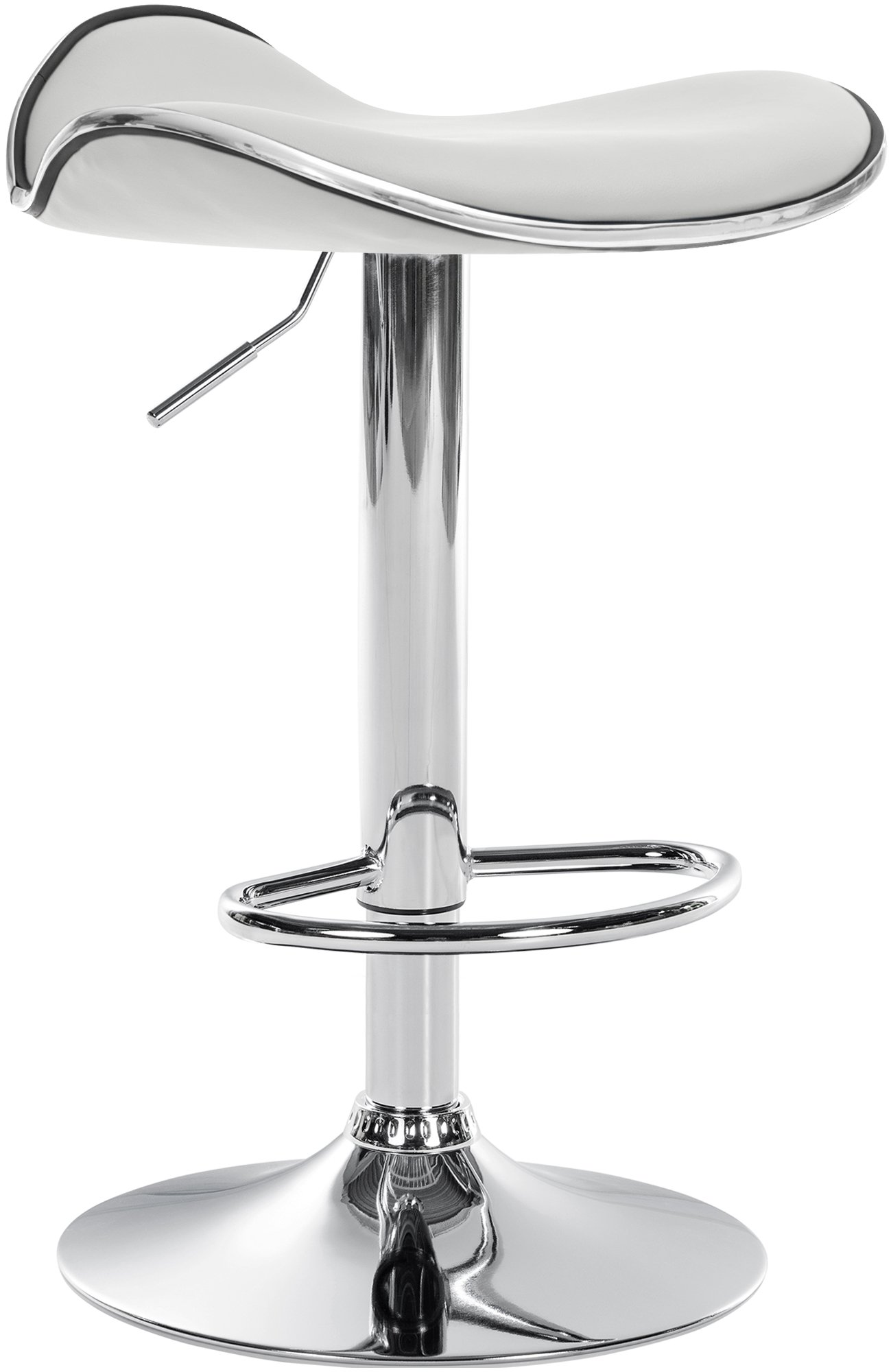 Tabouret de bar Shanghai similicuir avec pied en métal