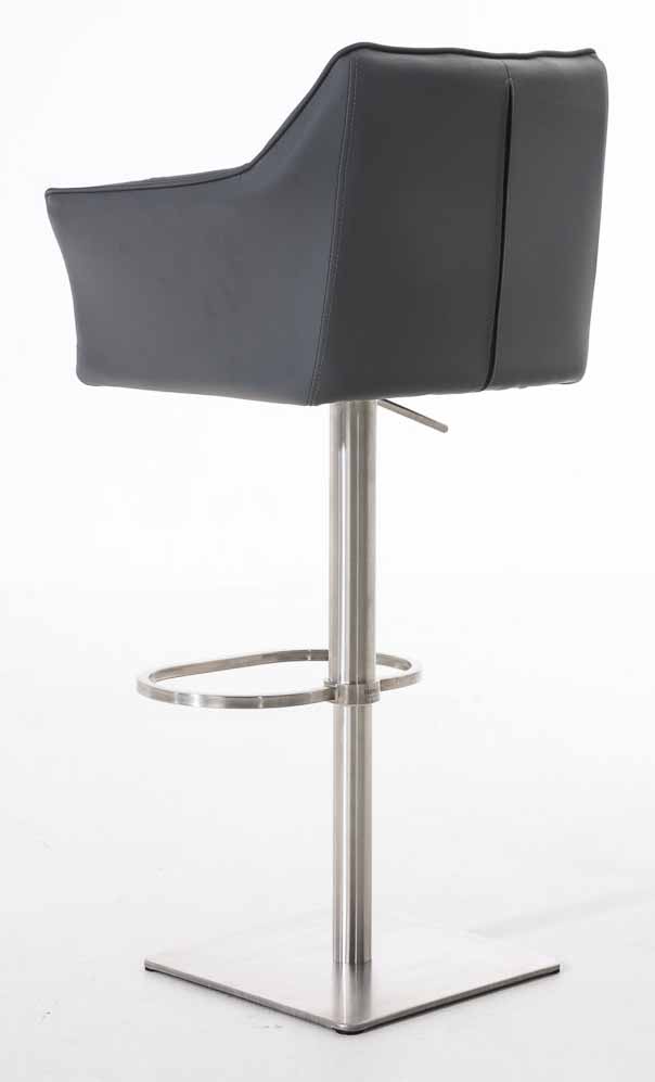 Lot de 2 tabourets de bar Damaso en similicuir