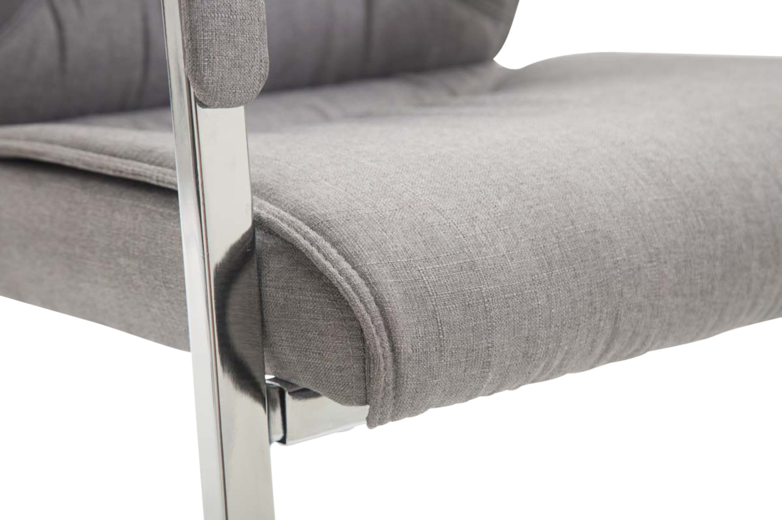 CLP Lot de 2 Chaises Cantilever XXL Anubis en Tissu avec accoudoirs