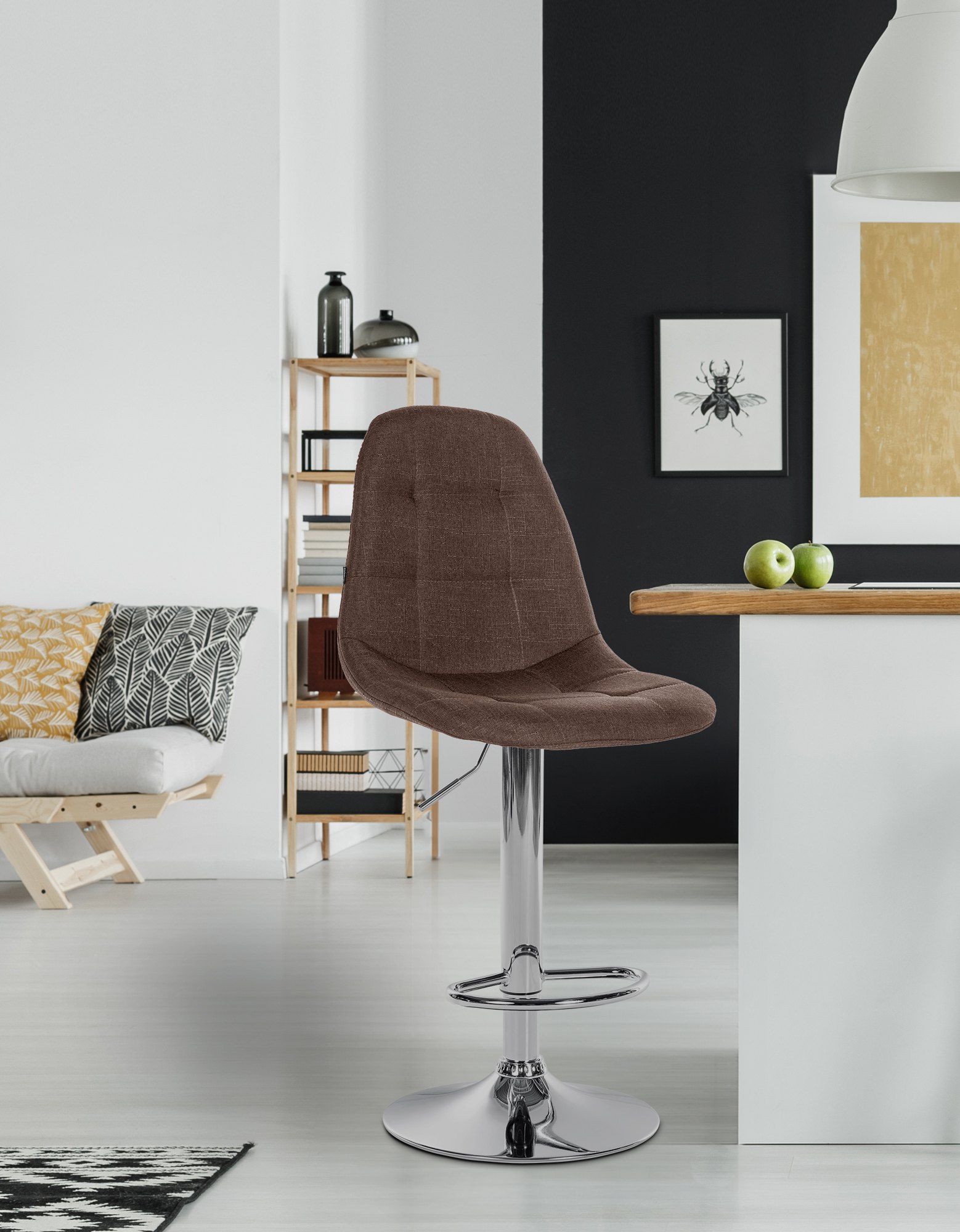 Tabouret de bar Elmore Tissu