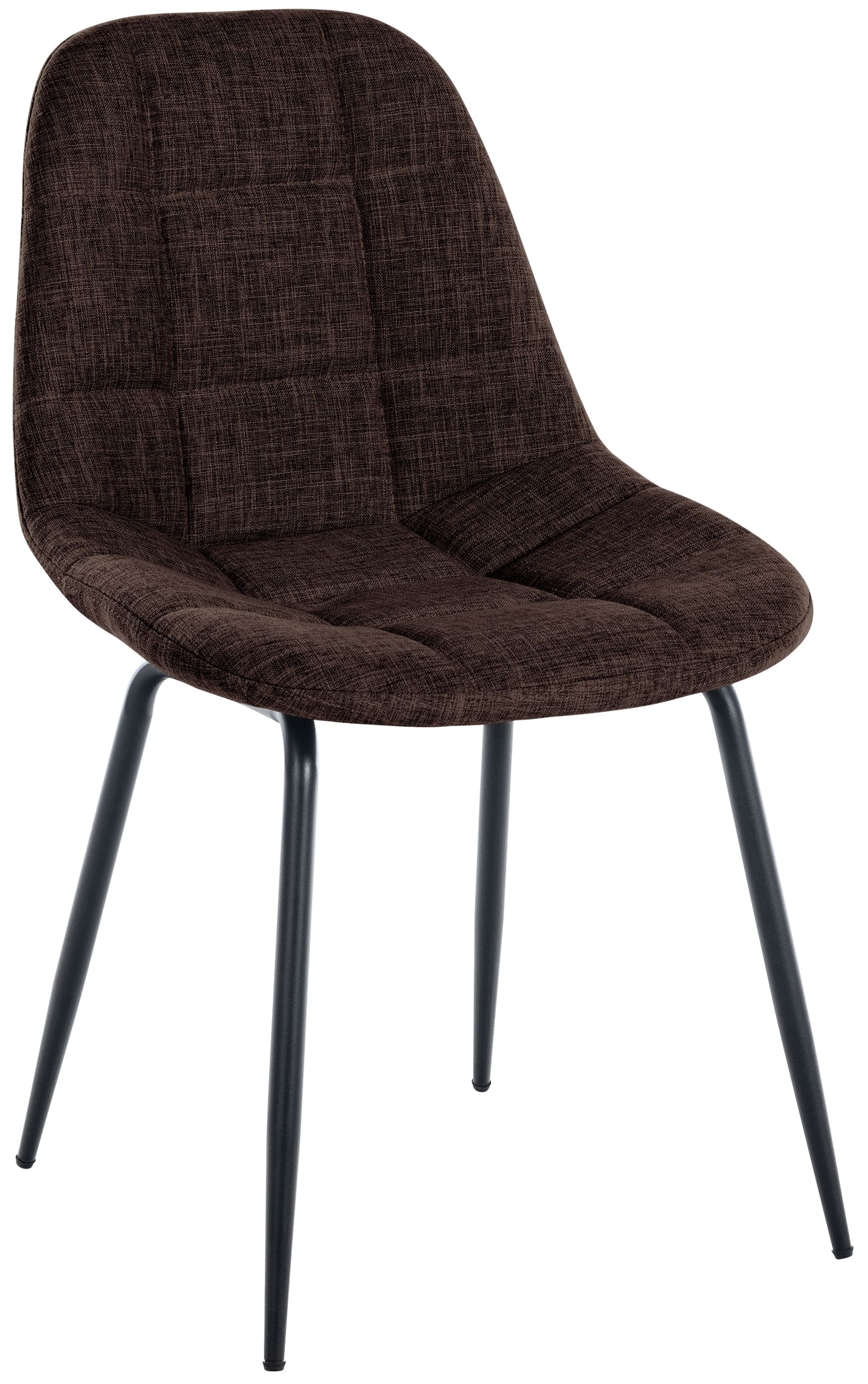 Chaise de salle à manger Tom avec Pieds en métal noir
