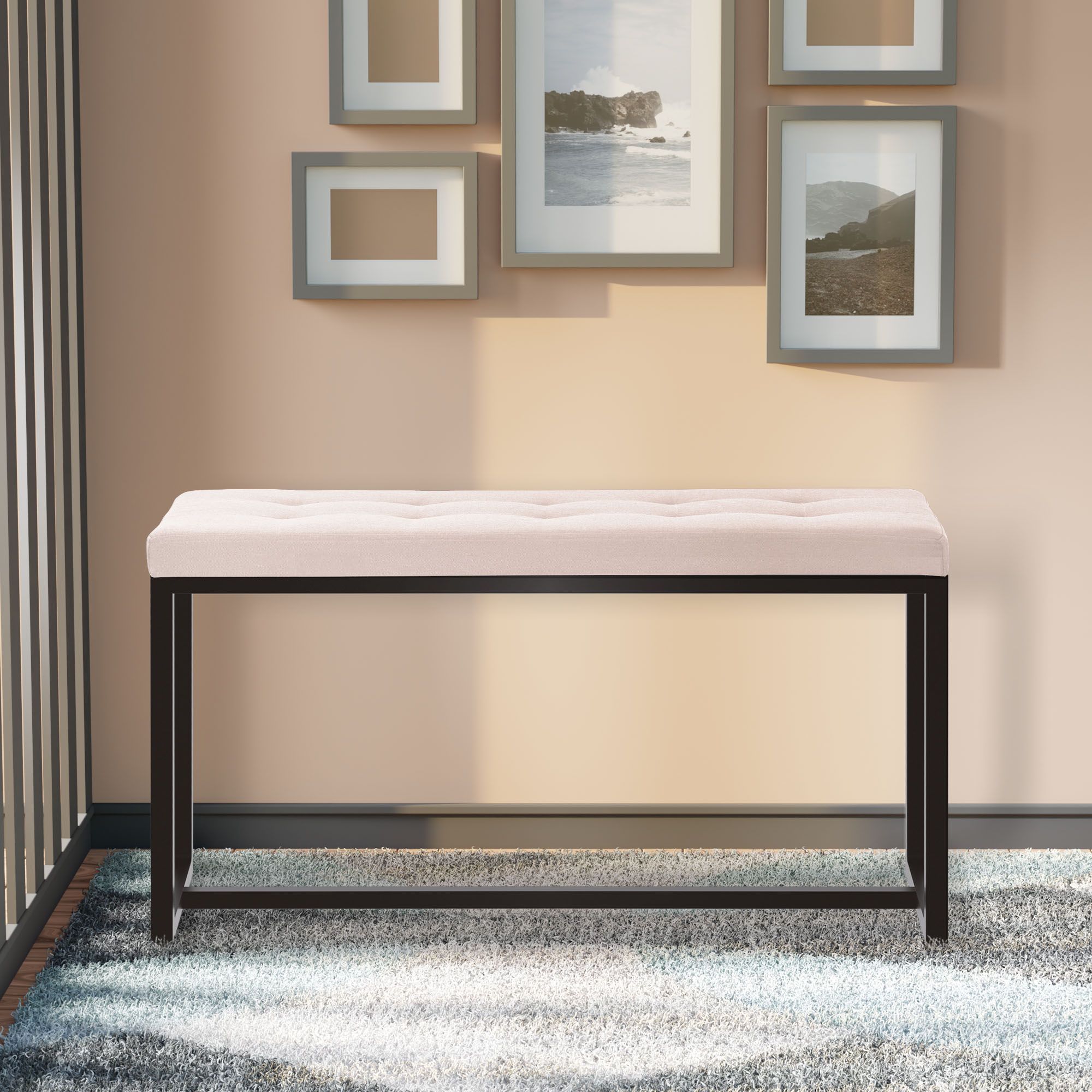Banc Barci avec structure noire
