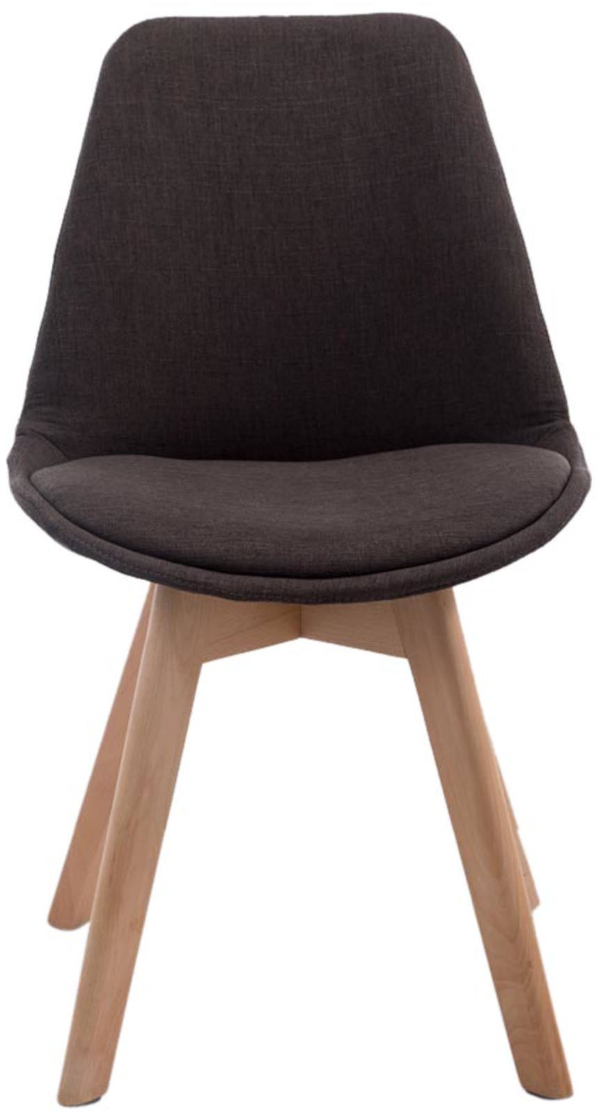 Lot de 4 chaises de salle à manger Borneo V2 en Tissu