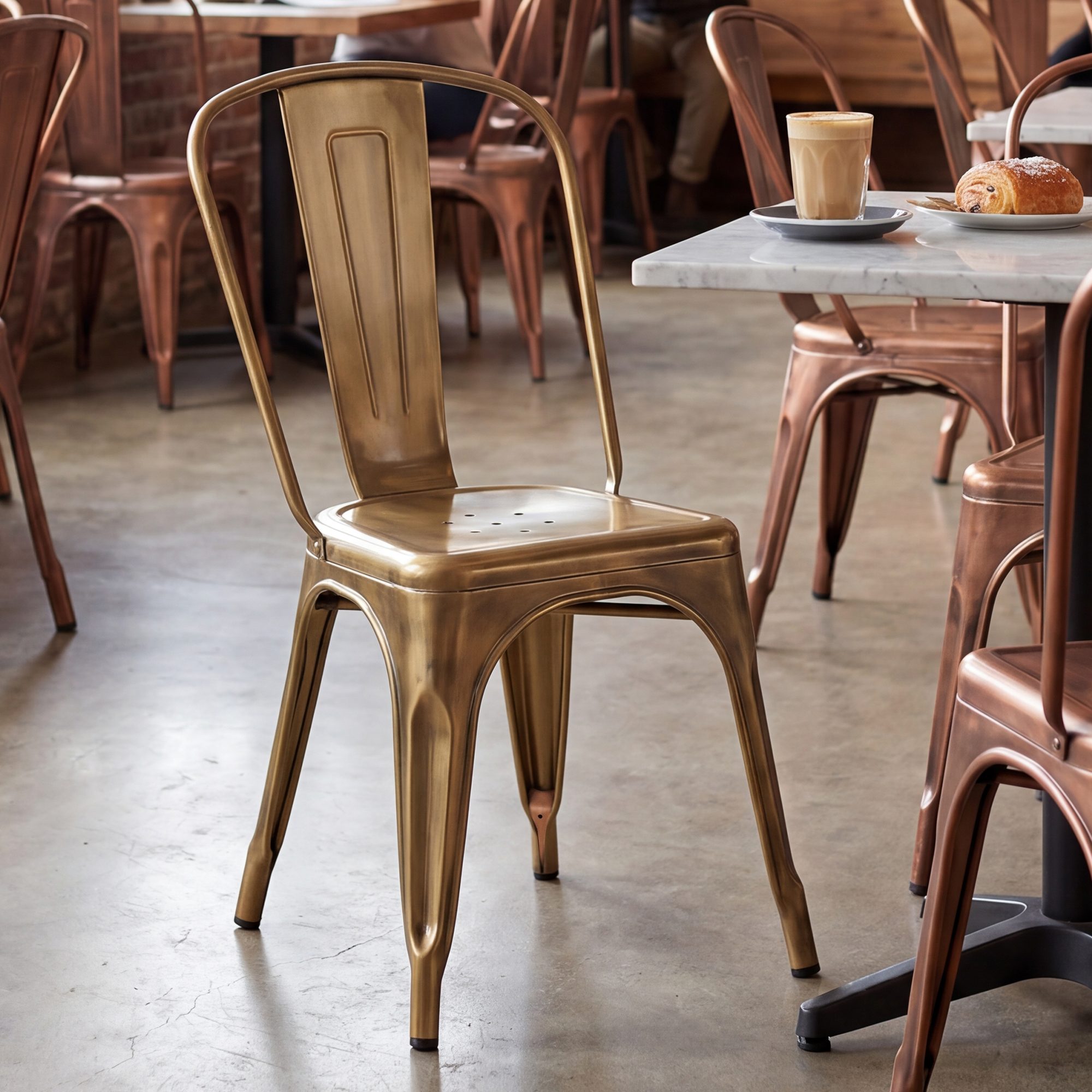 Lot de 4 chaises empilables Benedikt