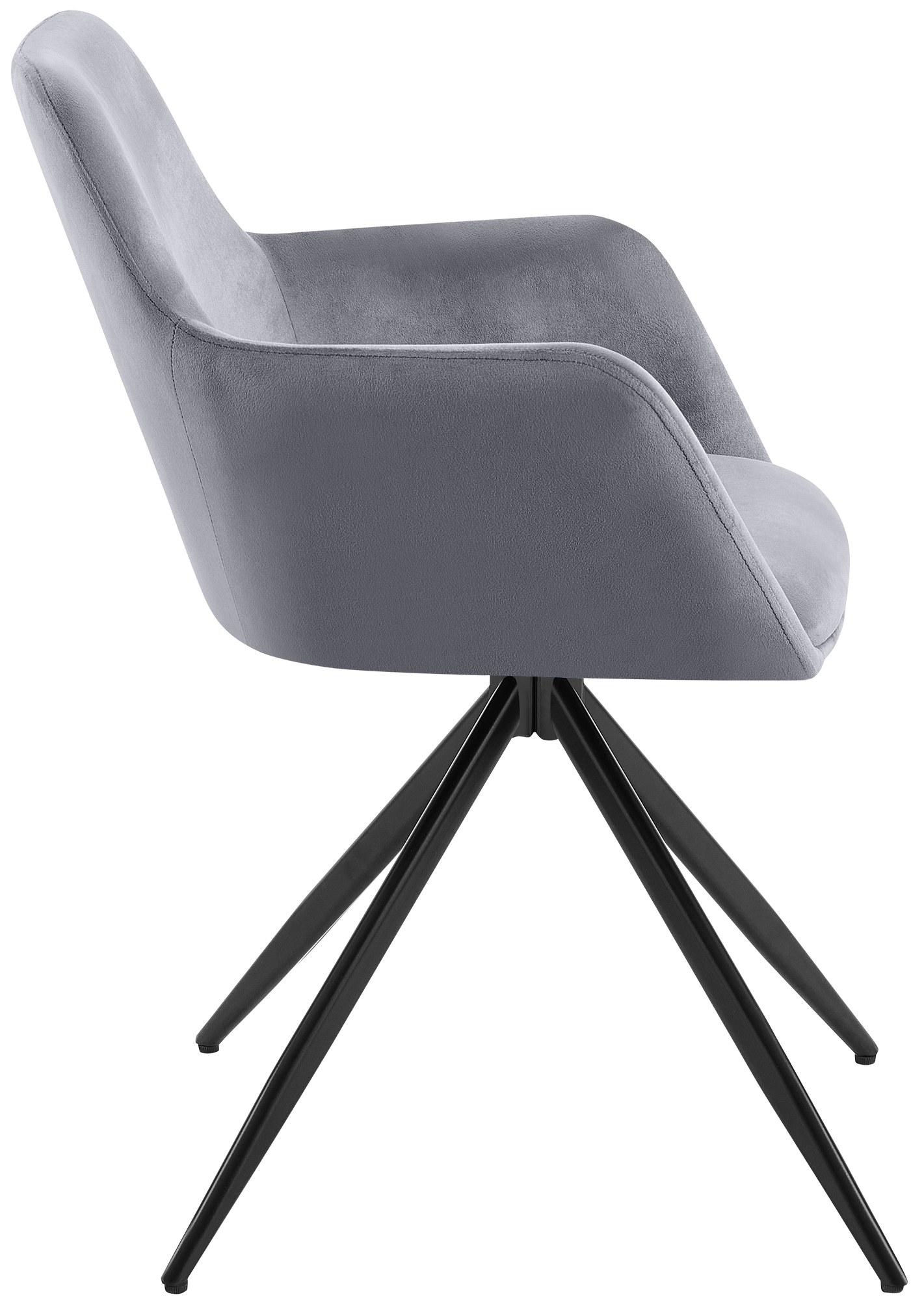 Chaise de salle à manger Olema velours